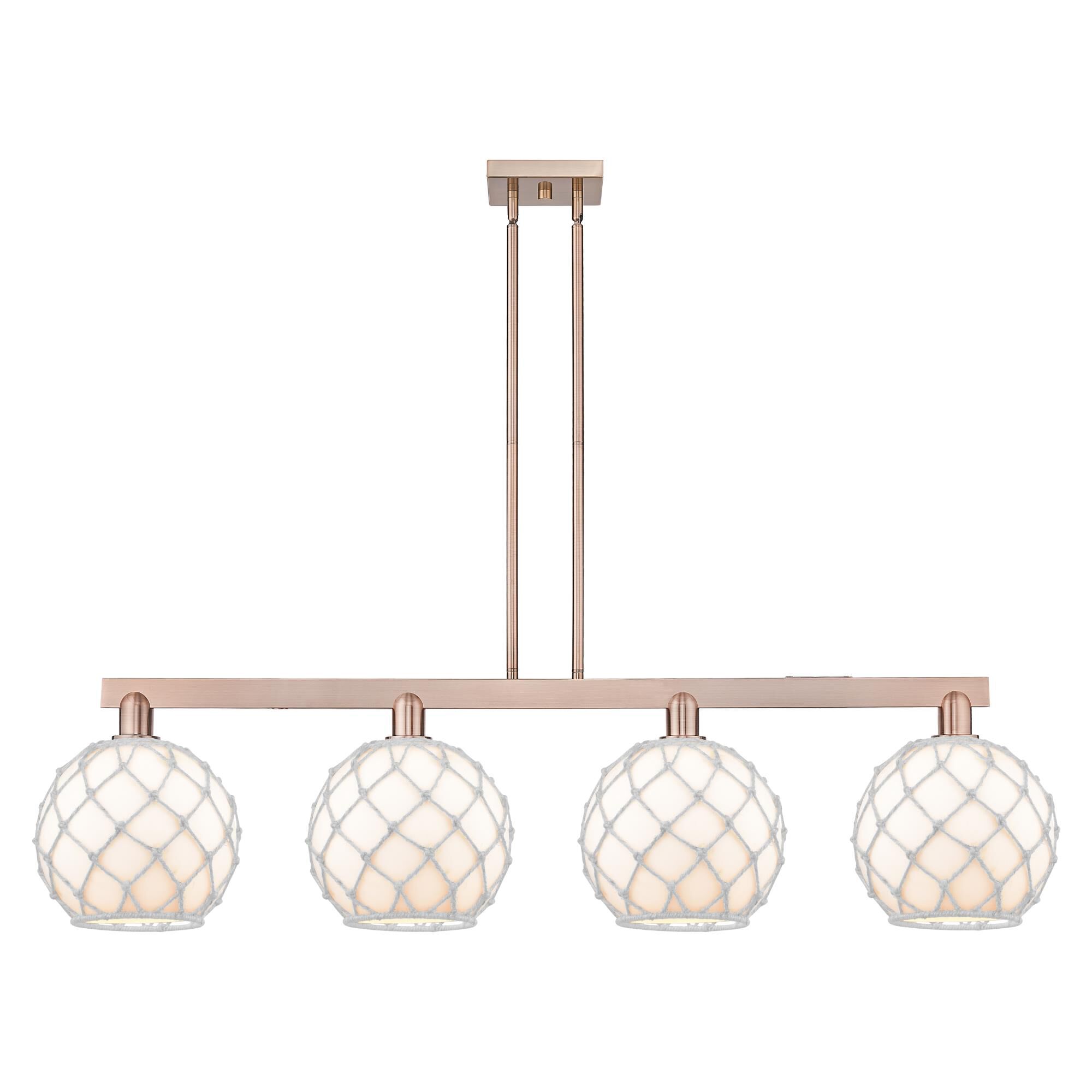 Bruno Marashlian Farmhouse Rope 53 Inch Linear Suspension Light by Innovations Lighting