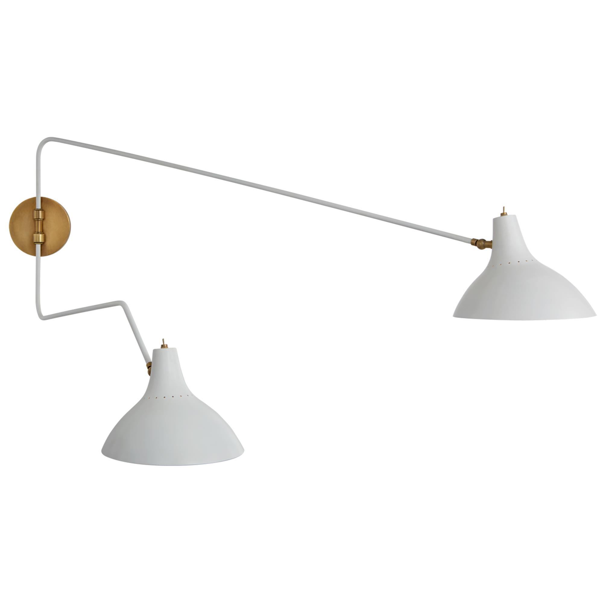 Shown in White finish and White shade