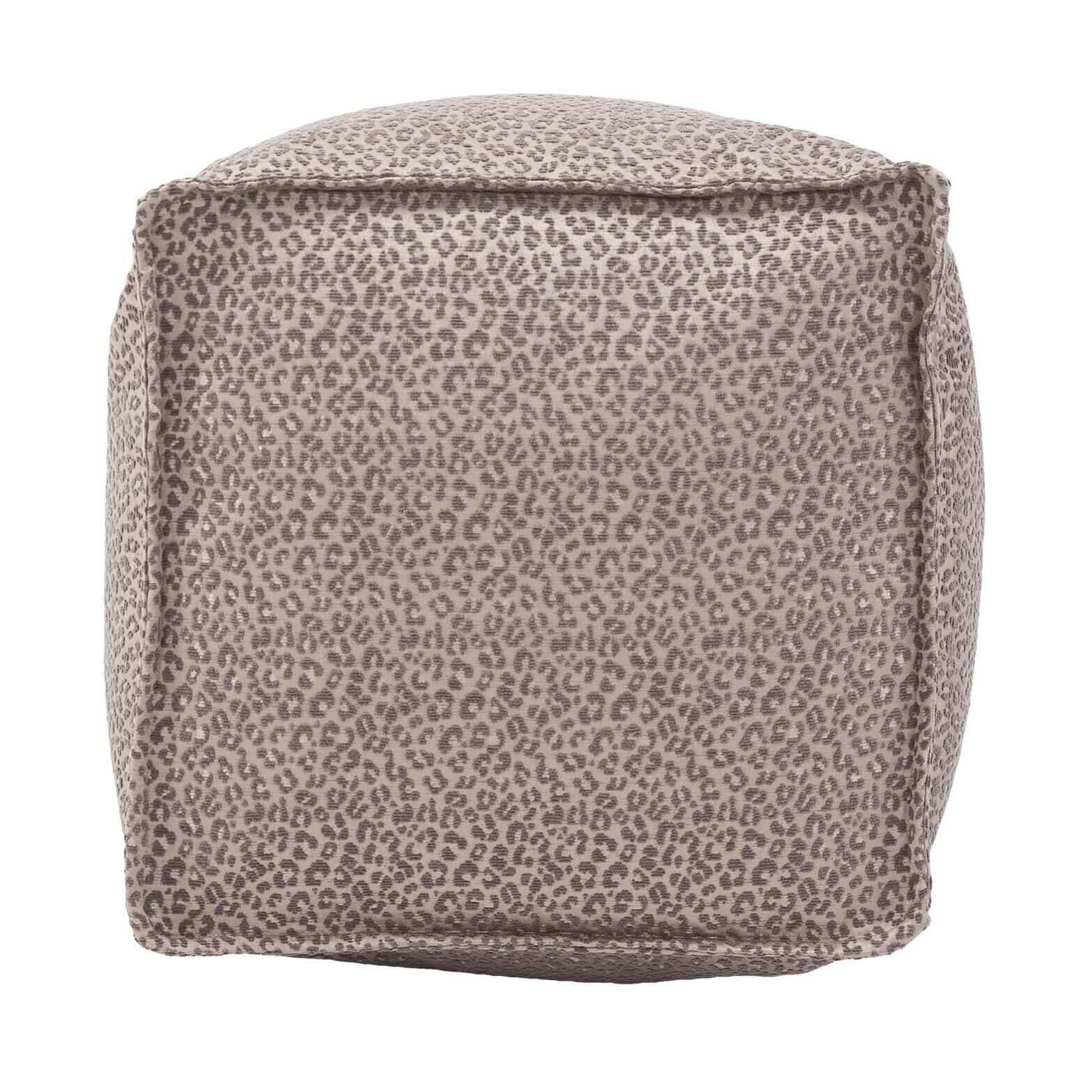 The Lynx Pouf  Ottoman by Howard Elliott Collection