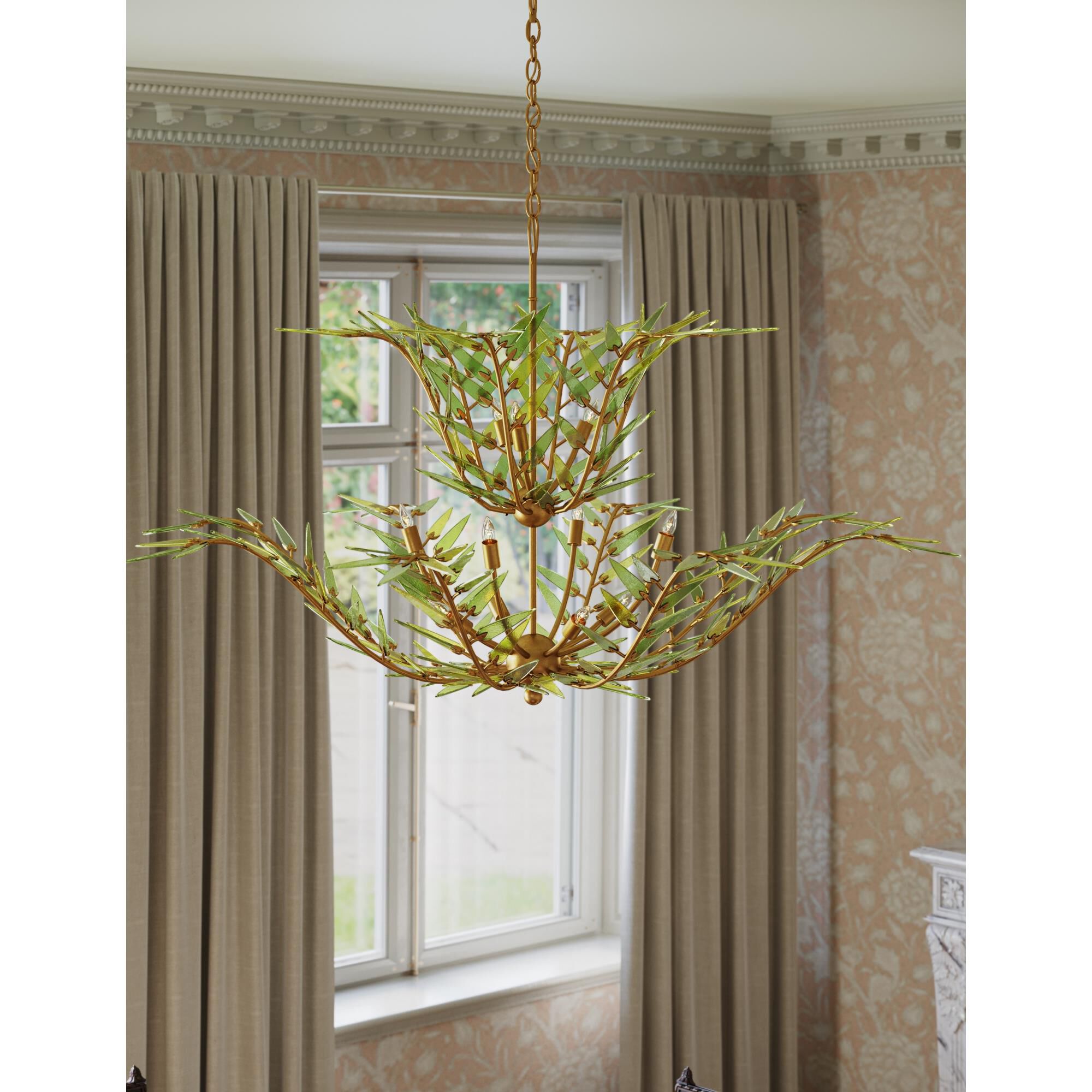 Babylon 47 Inch Chandelier by Currey and Company