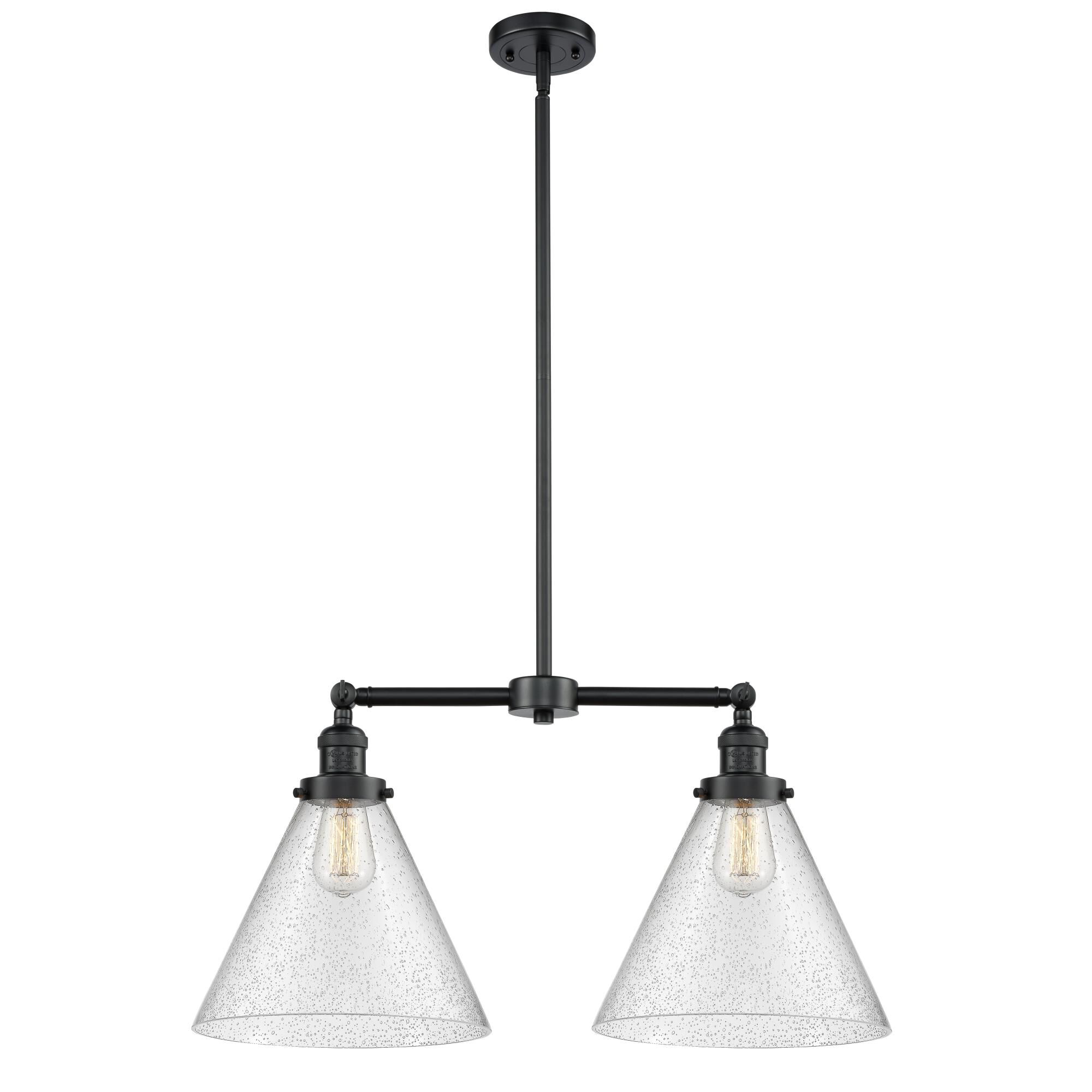 Bruno Marashlian X-Large Cone 21 Inch 2 Light Mini Chandelier by Innovations Lighting