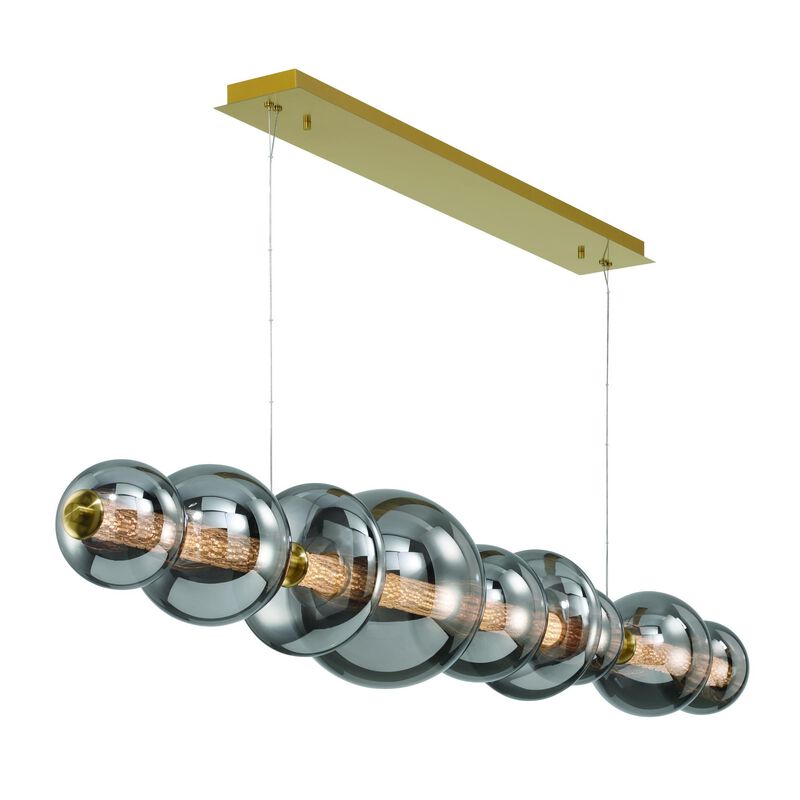 Atomo Large Linear Chandelier by Eurofase Lighting