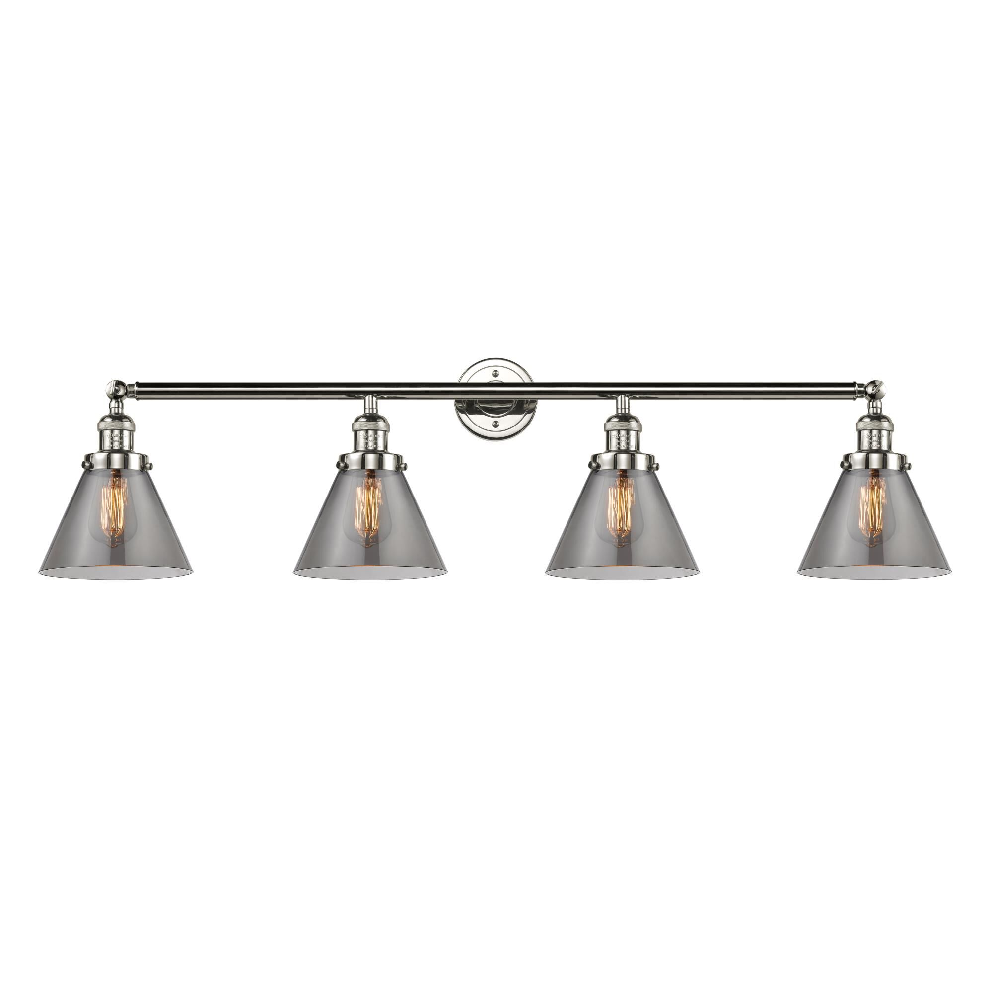 Bruno Marashlian Large Cone 43 Inch 4 Light Bath Vanity Light by Innovations Lighting