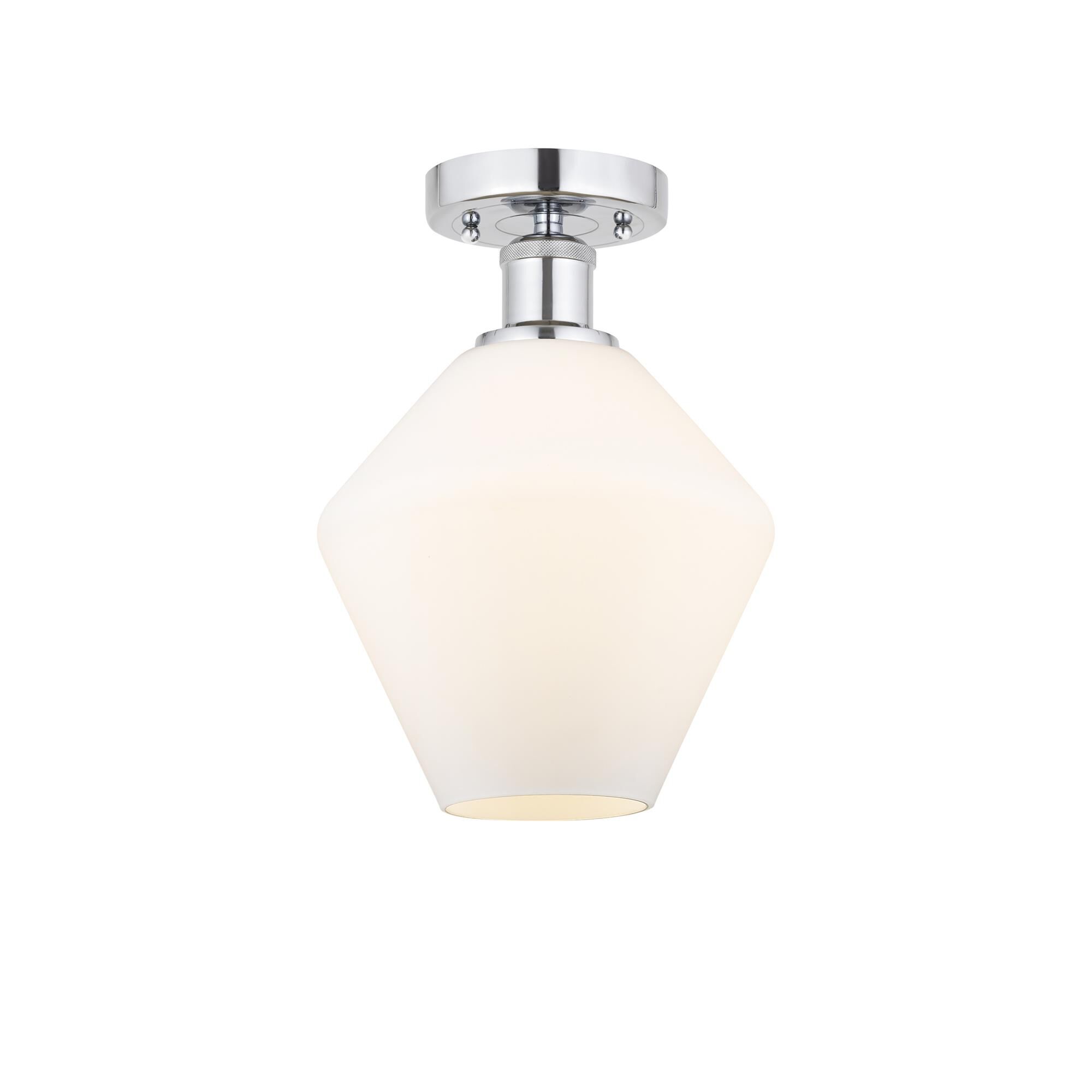 Shown in Polished Chrome, Cased Matte White finish and Cased Matte White glass and Cased Matte White Glass shade