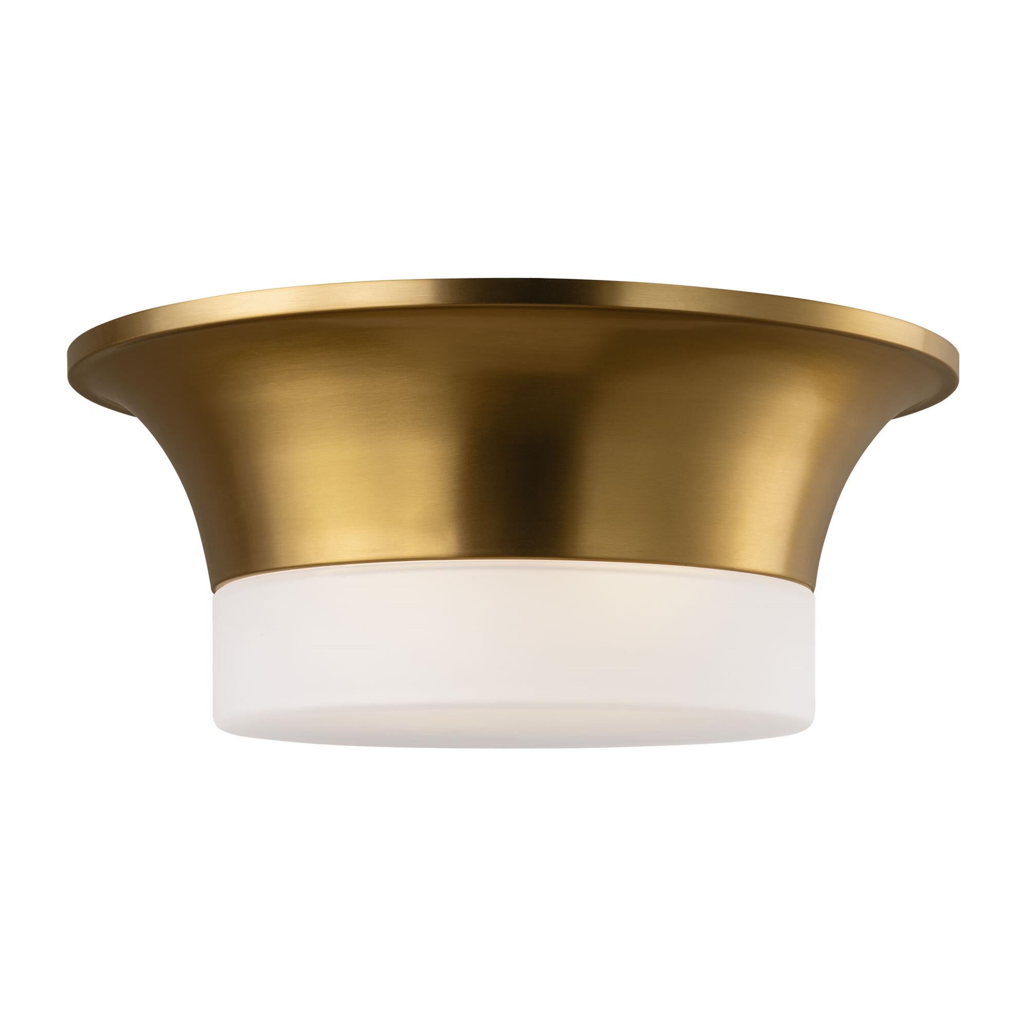 Shown in Burnished Brass finish and Etched glass