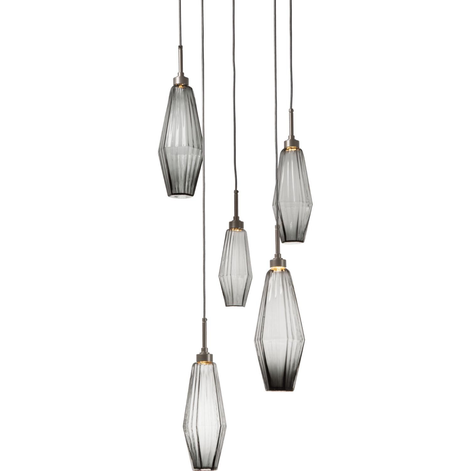 Aalto 19 Inch 5 Light LED Multi Light Pendant by Hammerton Studio