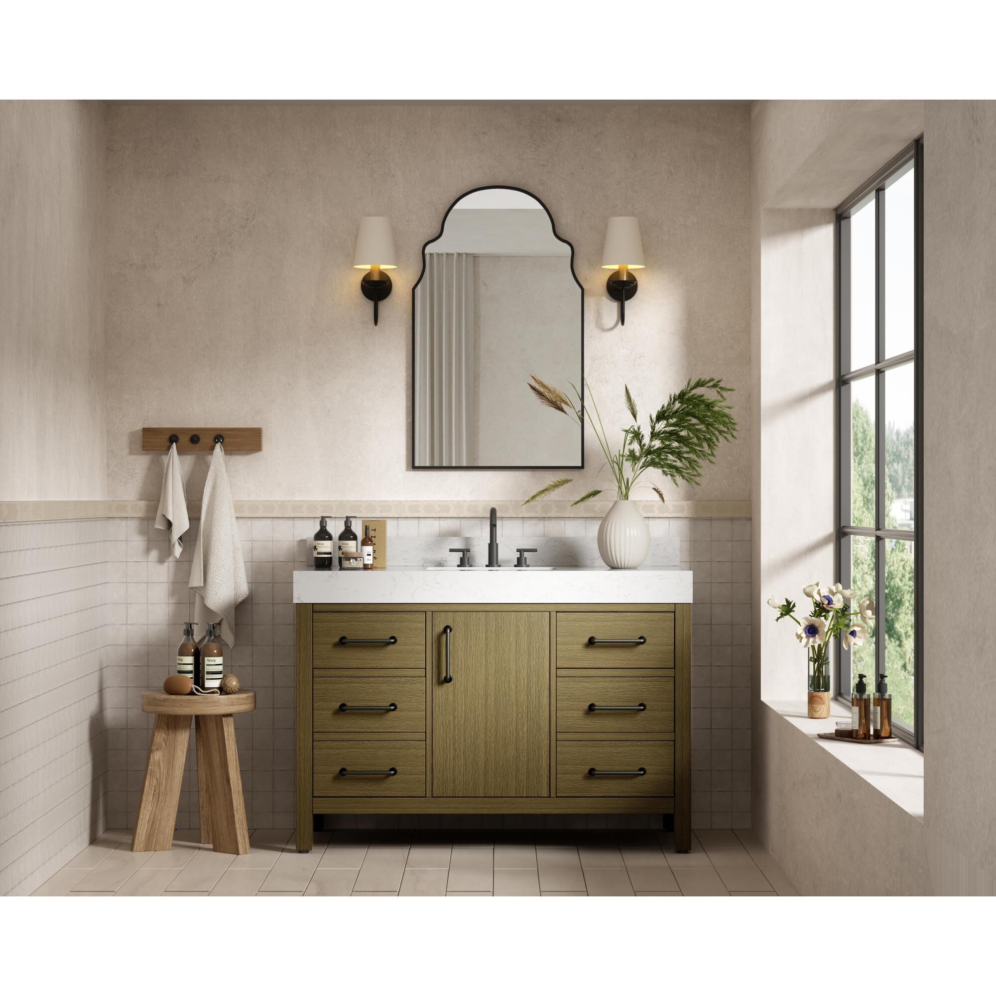Nathan 48 Inch Bath Vanity by Elegant Dcor