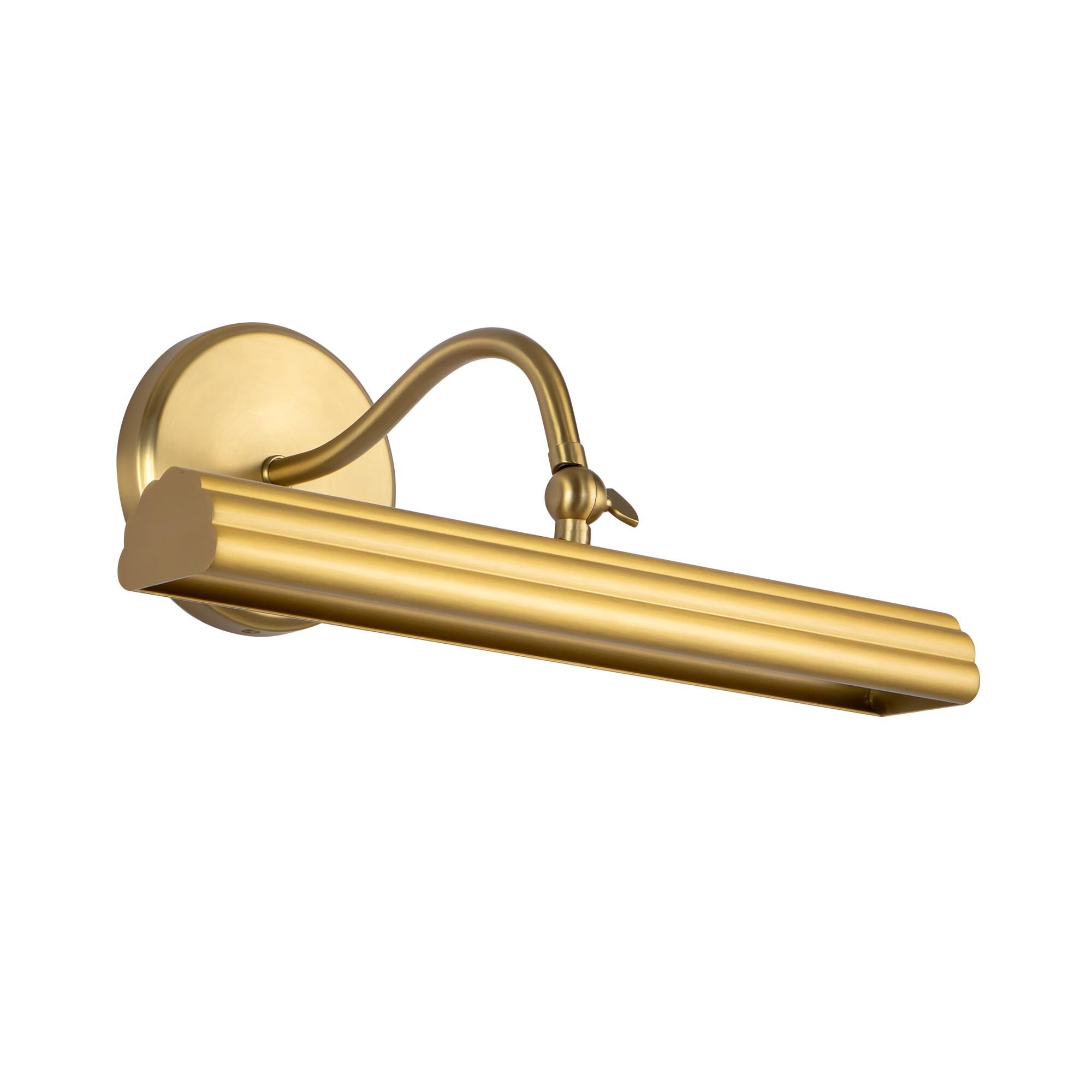 Shown in Brushed Gold finish and Frosted Acrylic Diffuser glass and Aluminum shade