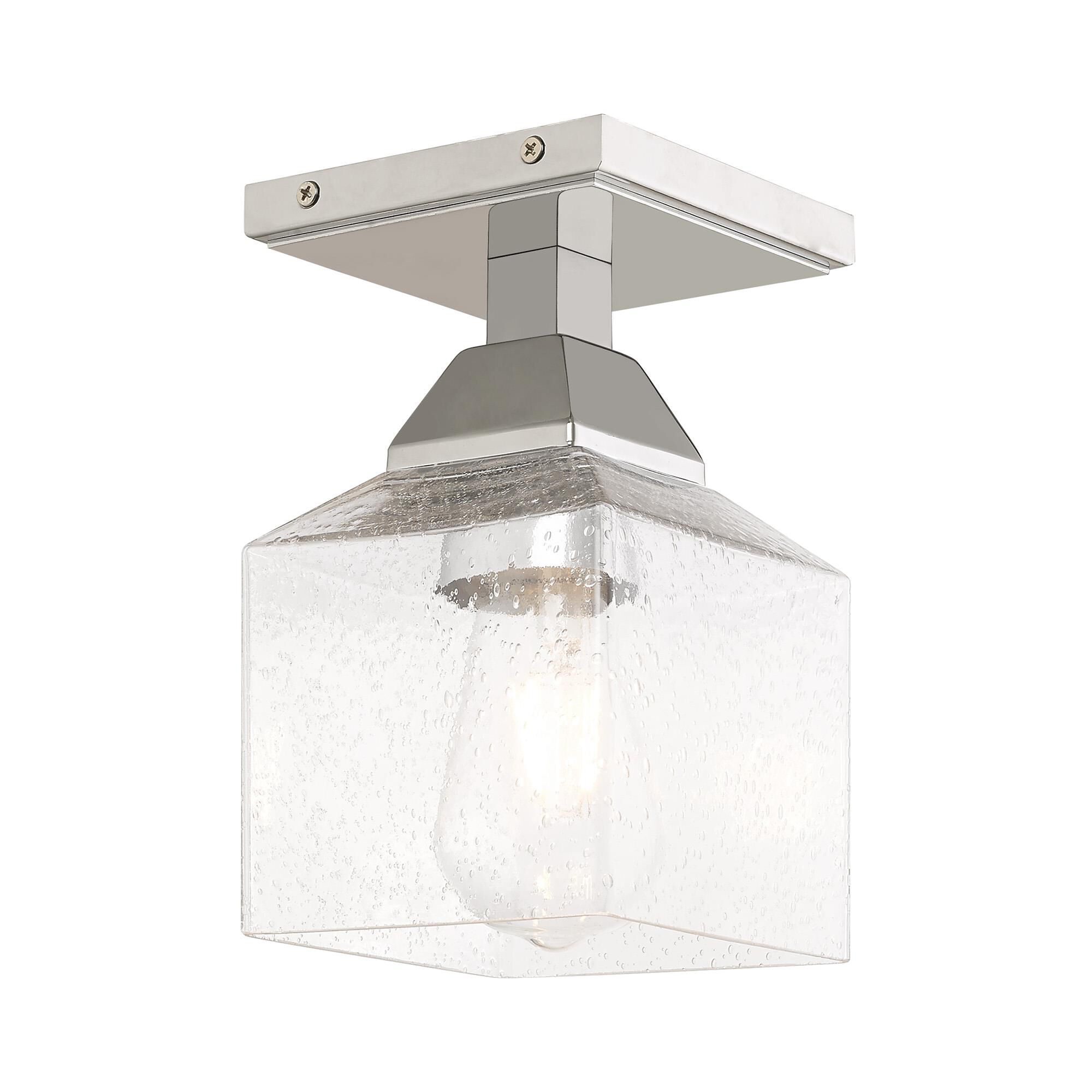 Aragon 4 Inch 1 Light Outdoor Flush Mount by Livex Lighting