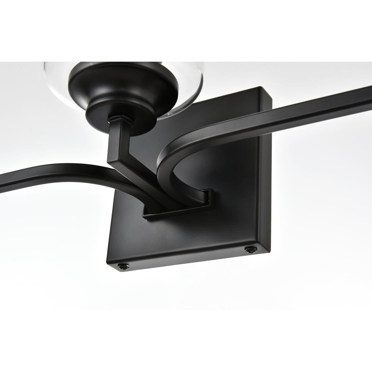 Shown in Black  finish and Clear glass