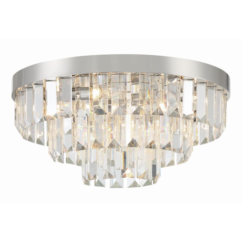 Hayes 18 Inch 8 Light Flush Mount by Crystorama