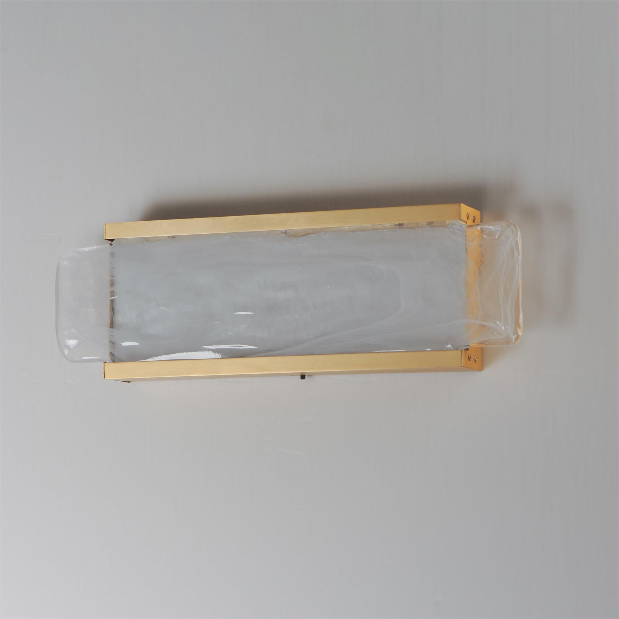Shown in Natural Aged Brass finish and White Spiral glass