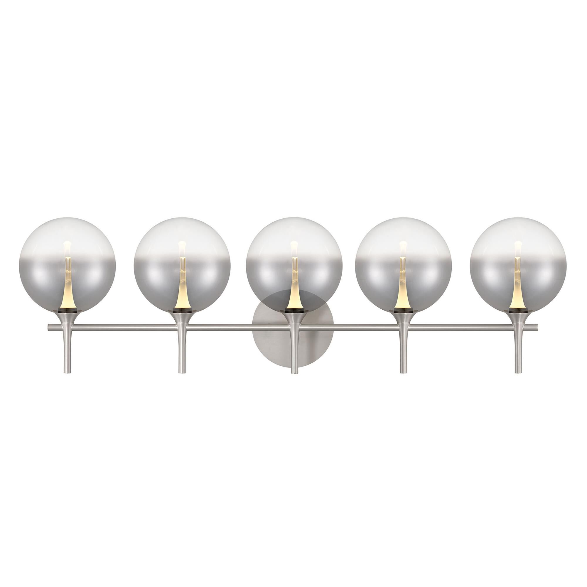 Shown in Nickel finish and Smoked glass