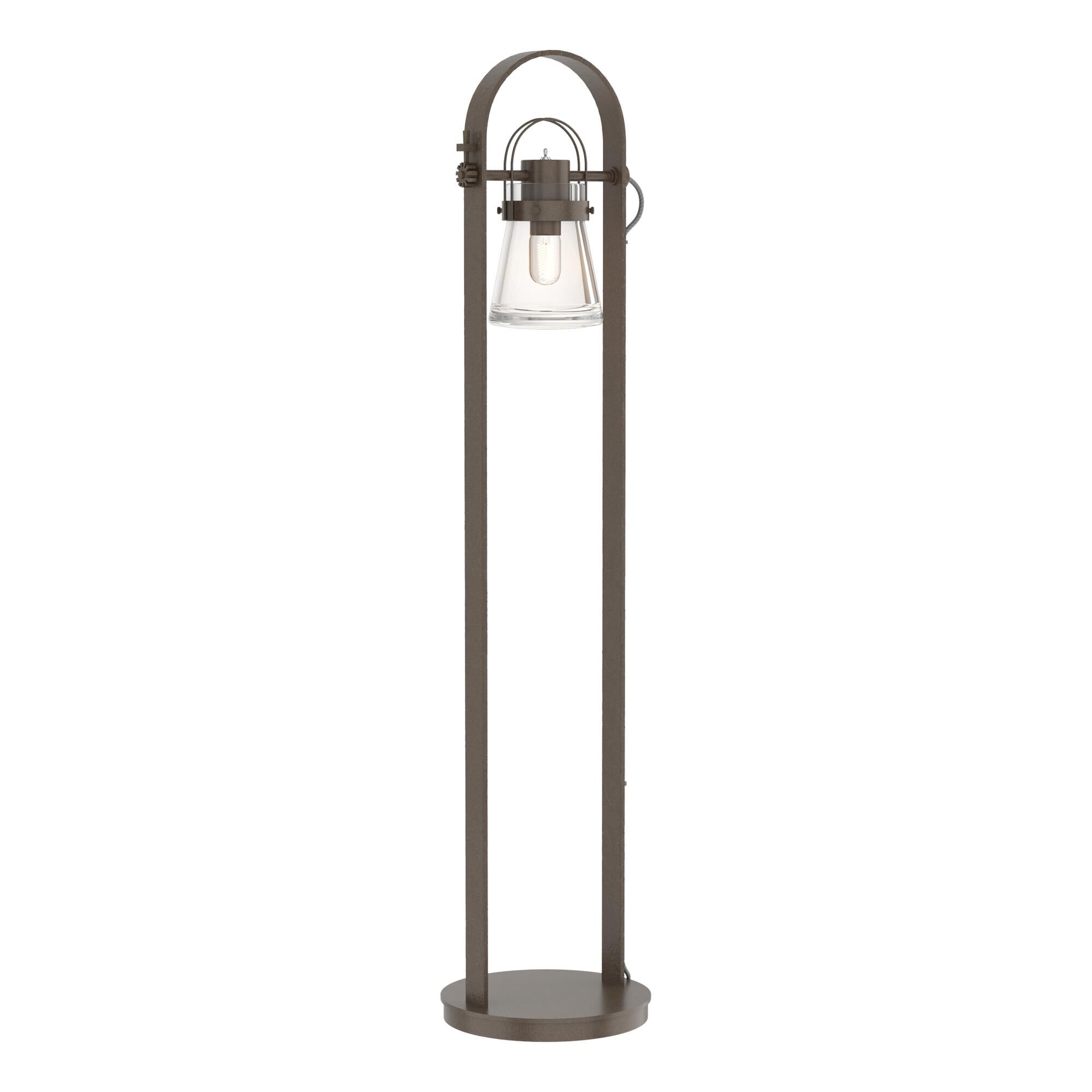 Shown in Bronze finish and Clear  glass