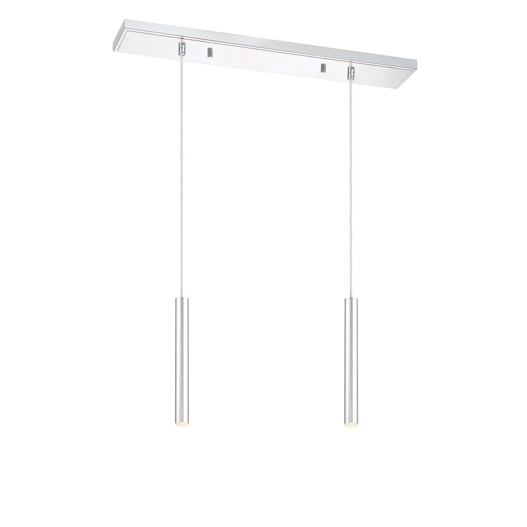 Shown in Chrome finish and Steel glass and Steel shade