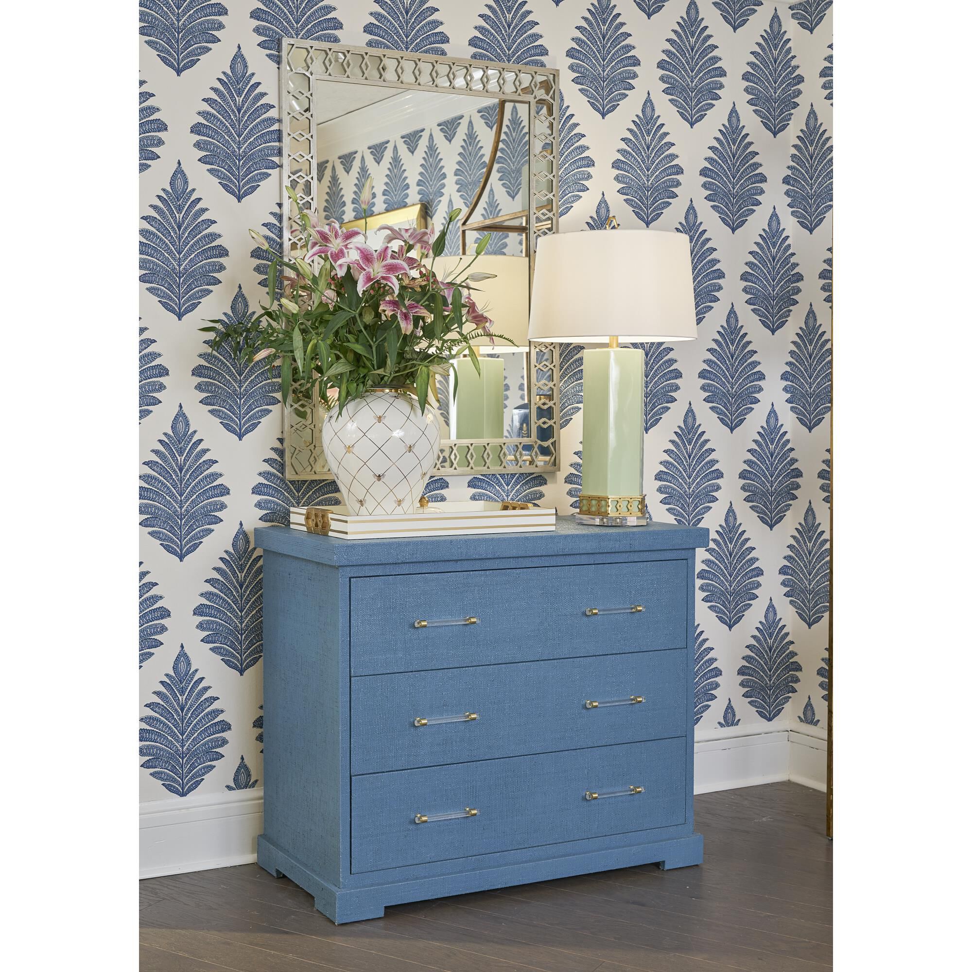 Shown in Blue/Clear finish