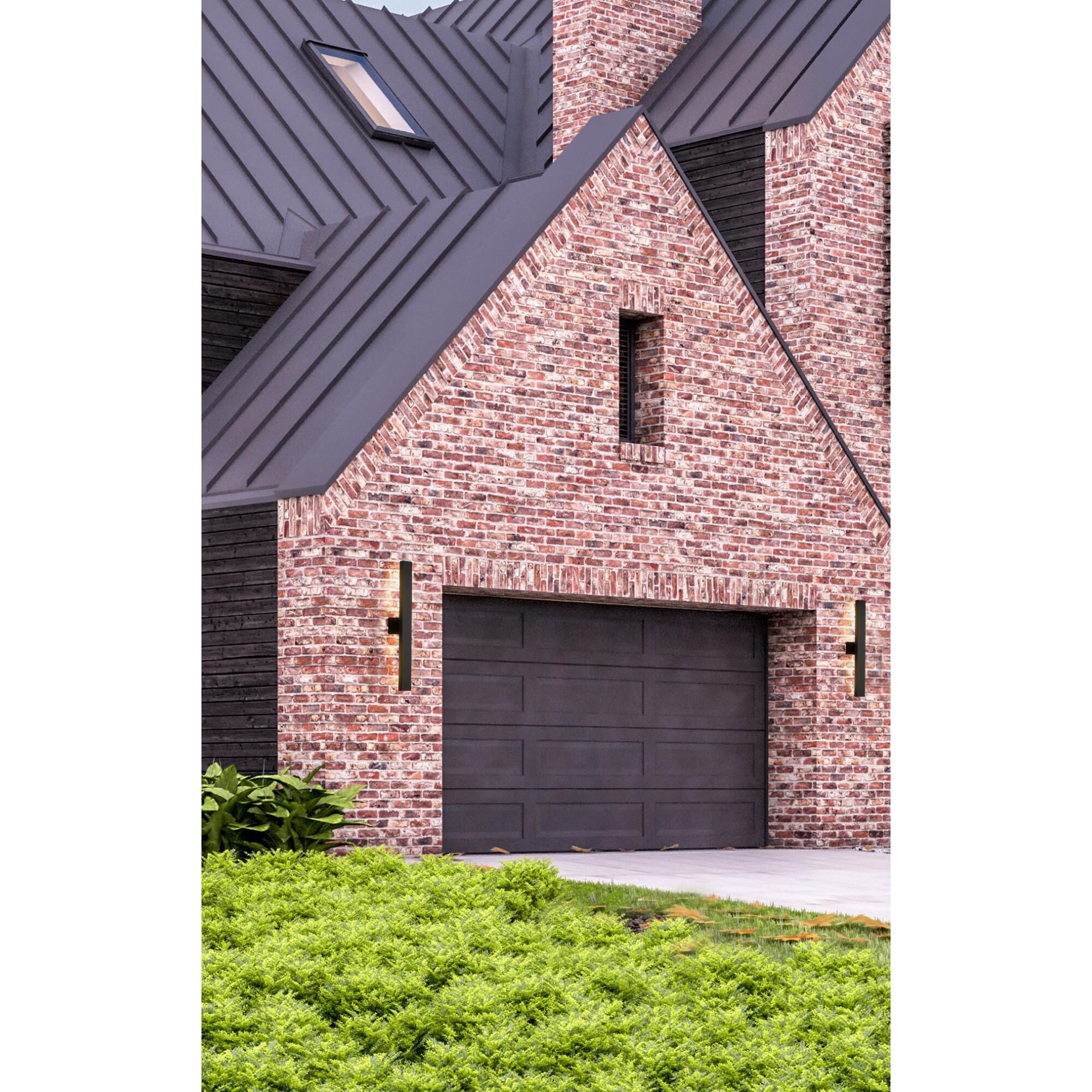 Edge 33 Inch Tall 2 Light LED Outdoor Wall Light by Z-Lite