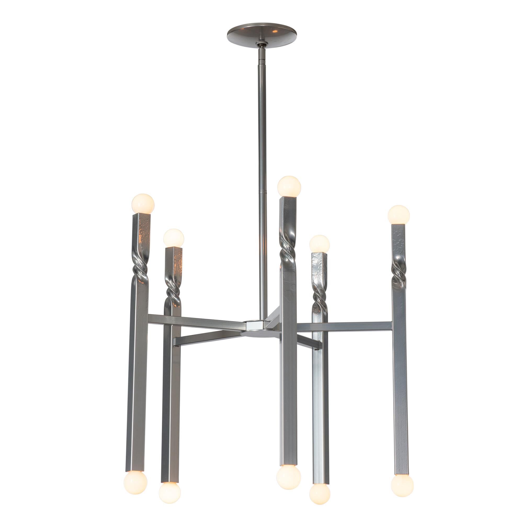 Helix 25 Inch 10 Light Chandelier by Hubbardton Forge