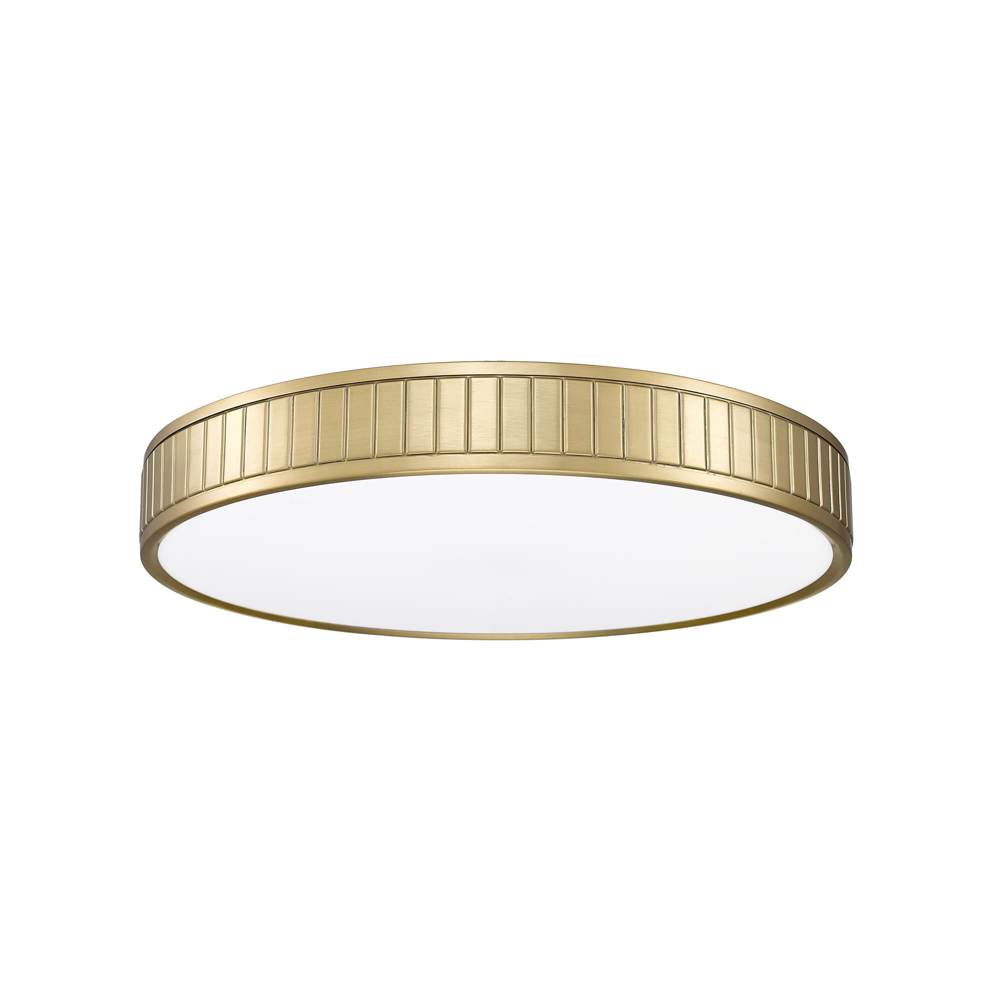 Shown in Modern Gold finish and Frosted glass