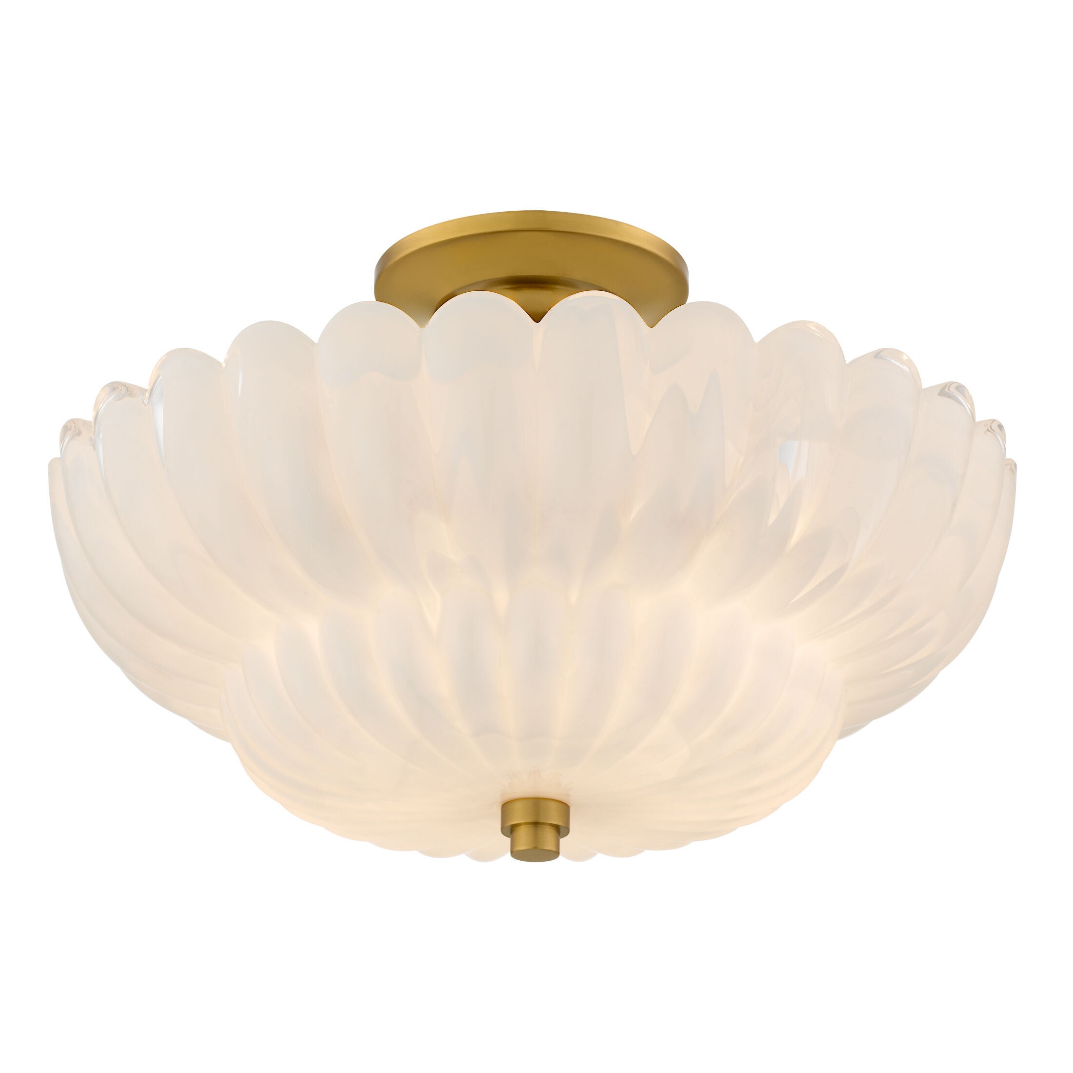 Whitecap 16 Inch Semi Flush Mount by Quoizel