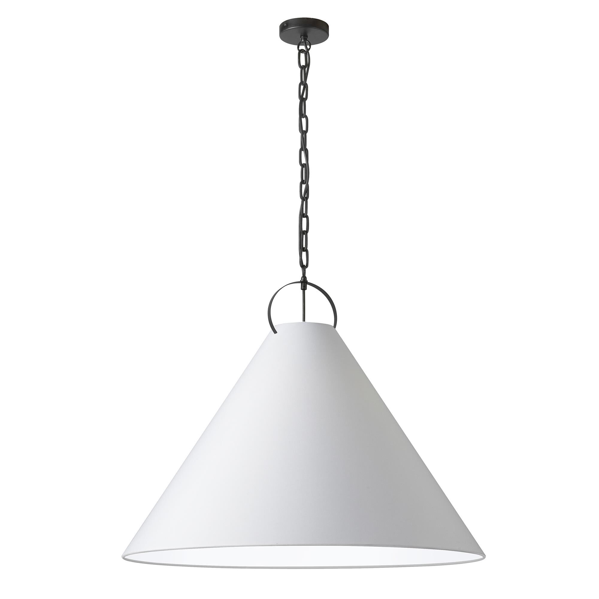 Shown in White finish and White shade