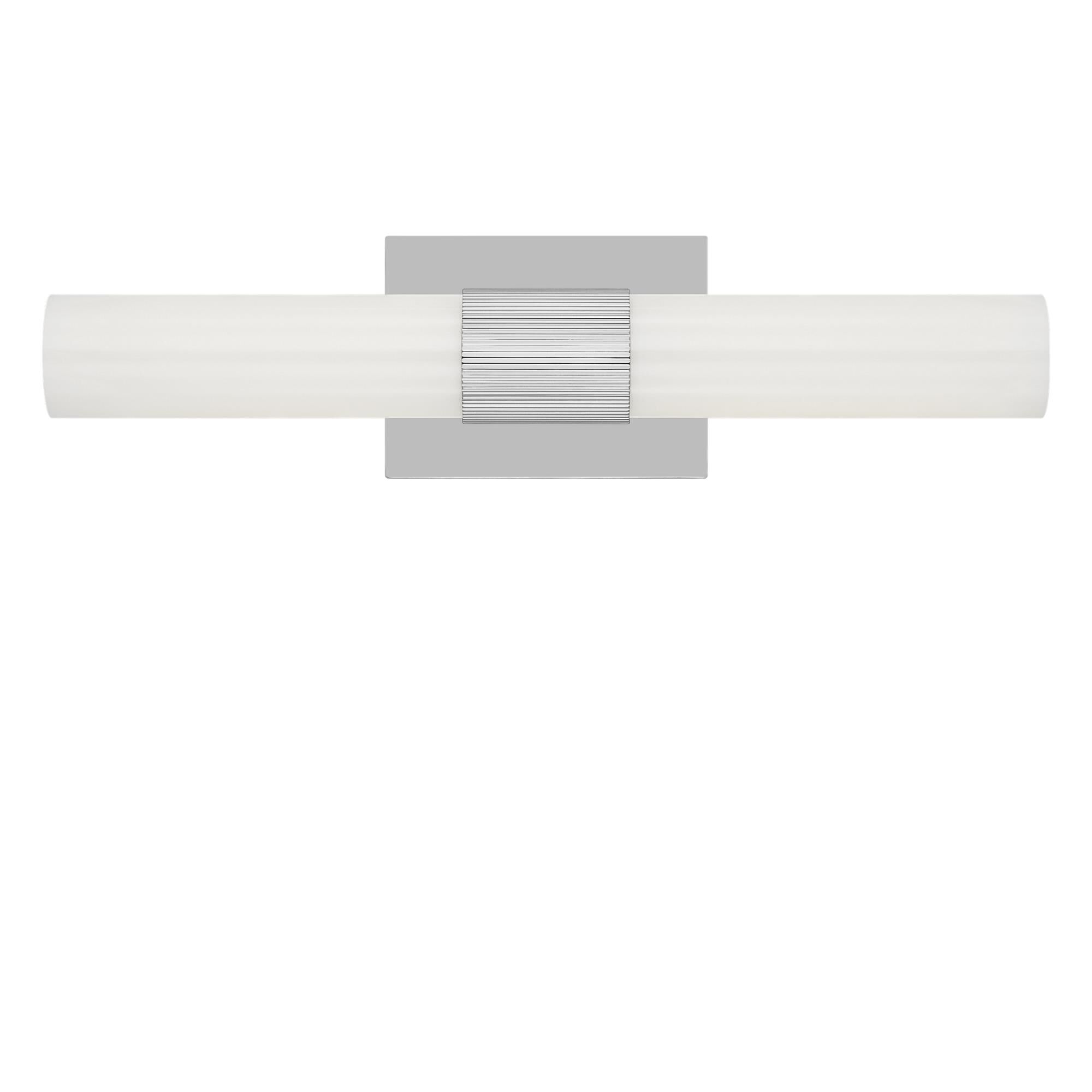 Shown in Chrome finish and White Acrylic shade