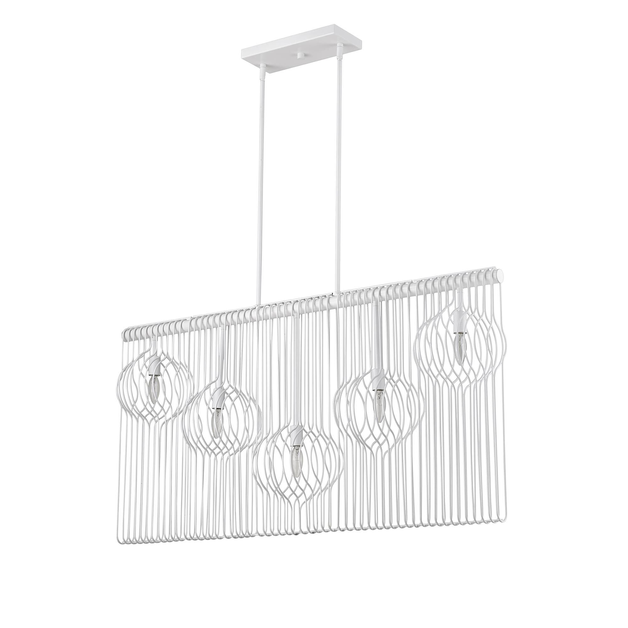 Contour 45 Inch 5 Light Linear Suspension Light by Z-Lite
