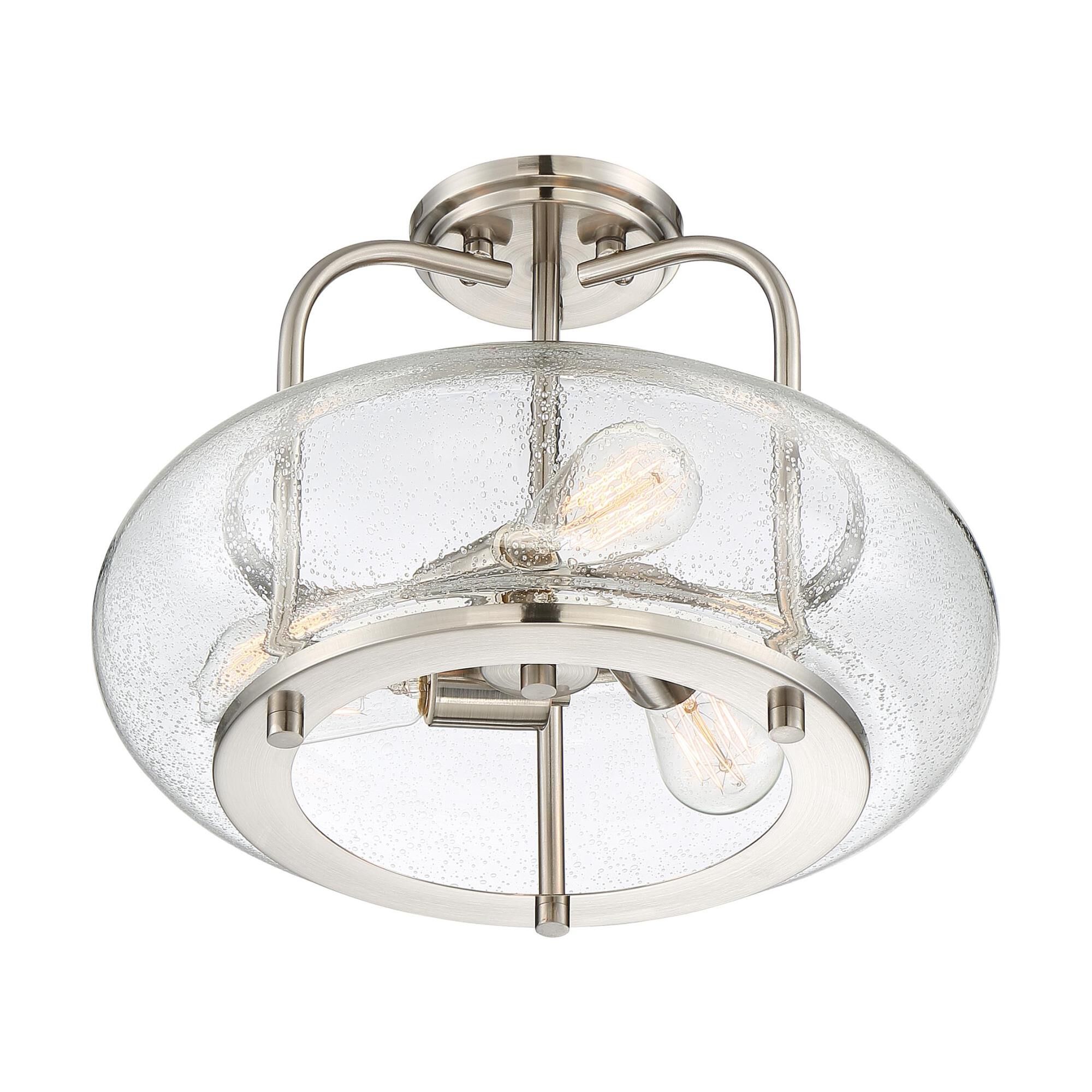 Trilogy 16 Inch 3 Light Semi Flush Mount by Quoizel