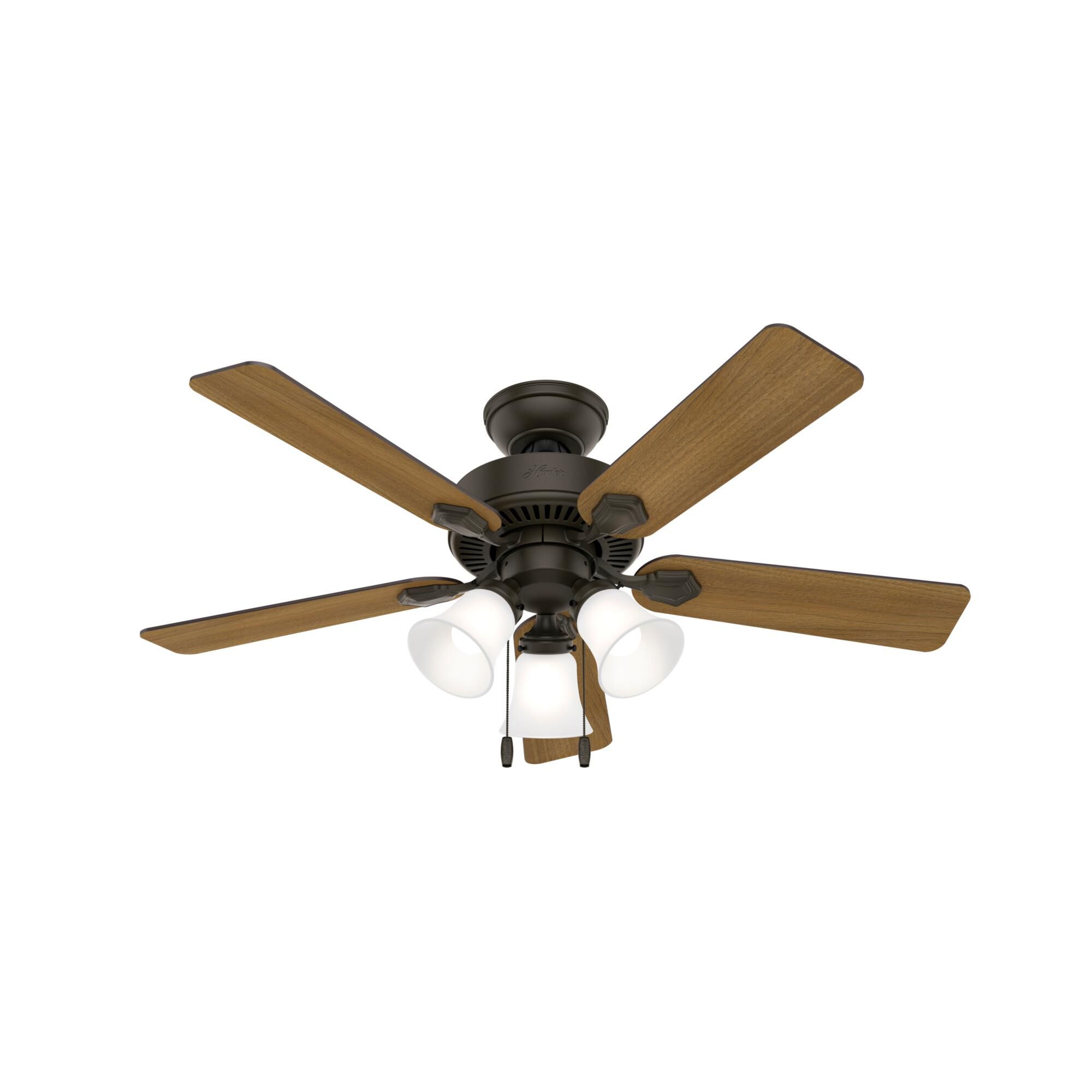 Swanson 44 Inch Ceiling Fan with Light Kit by Hunter Fan
