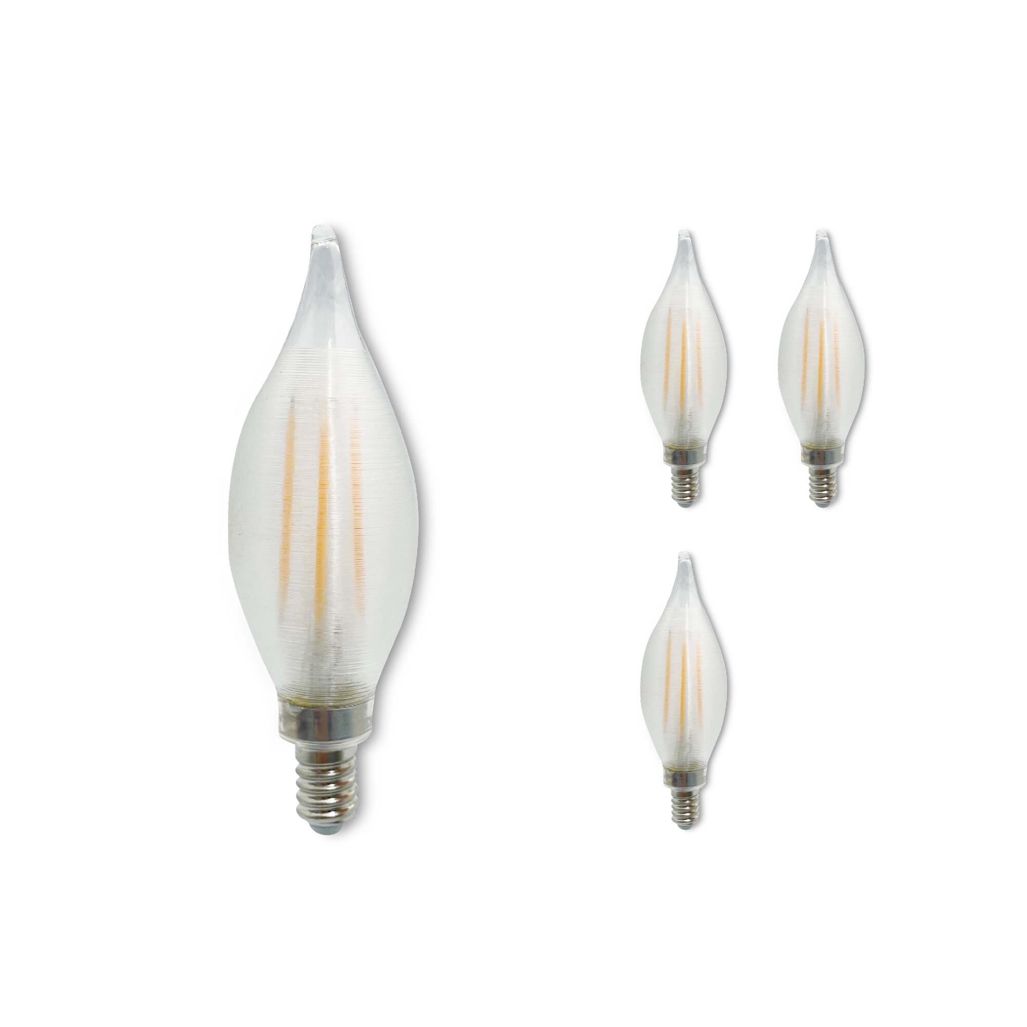 Dimmable 4 Watt 2700K C11 LED Light Bulb by Bulbrite