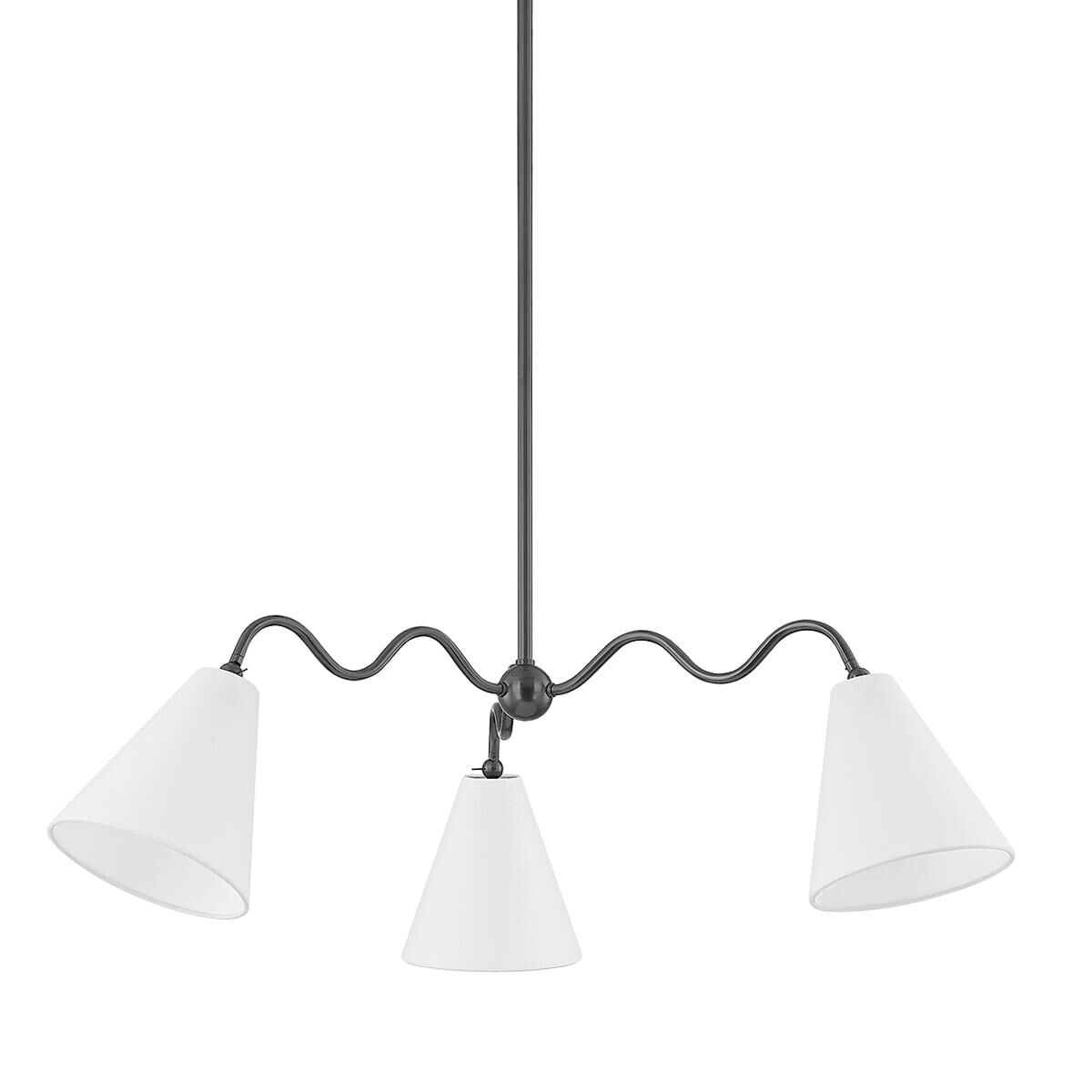 Tali Roth Onda 43 Inch 3 Light Chandelier by Mitzi
