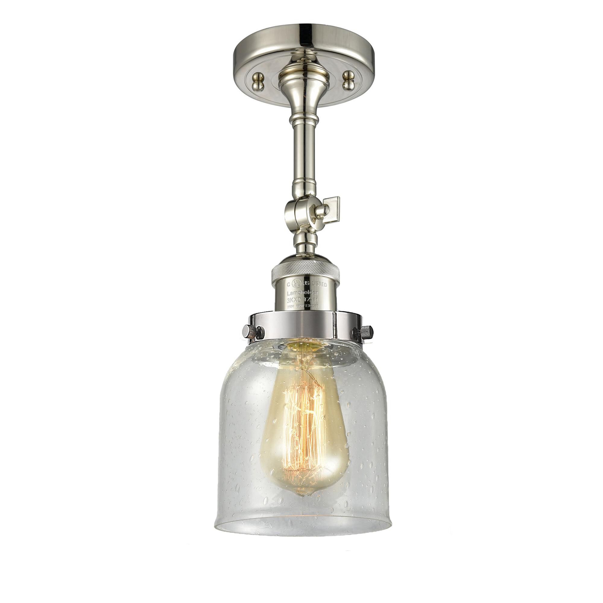 Bruno Marashlian Small Bell 5 Inch 1 Light Semi Flush Mount by Innovations Lighting