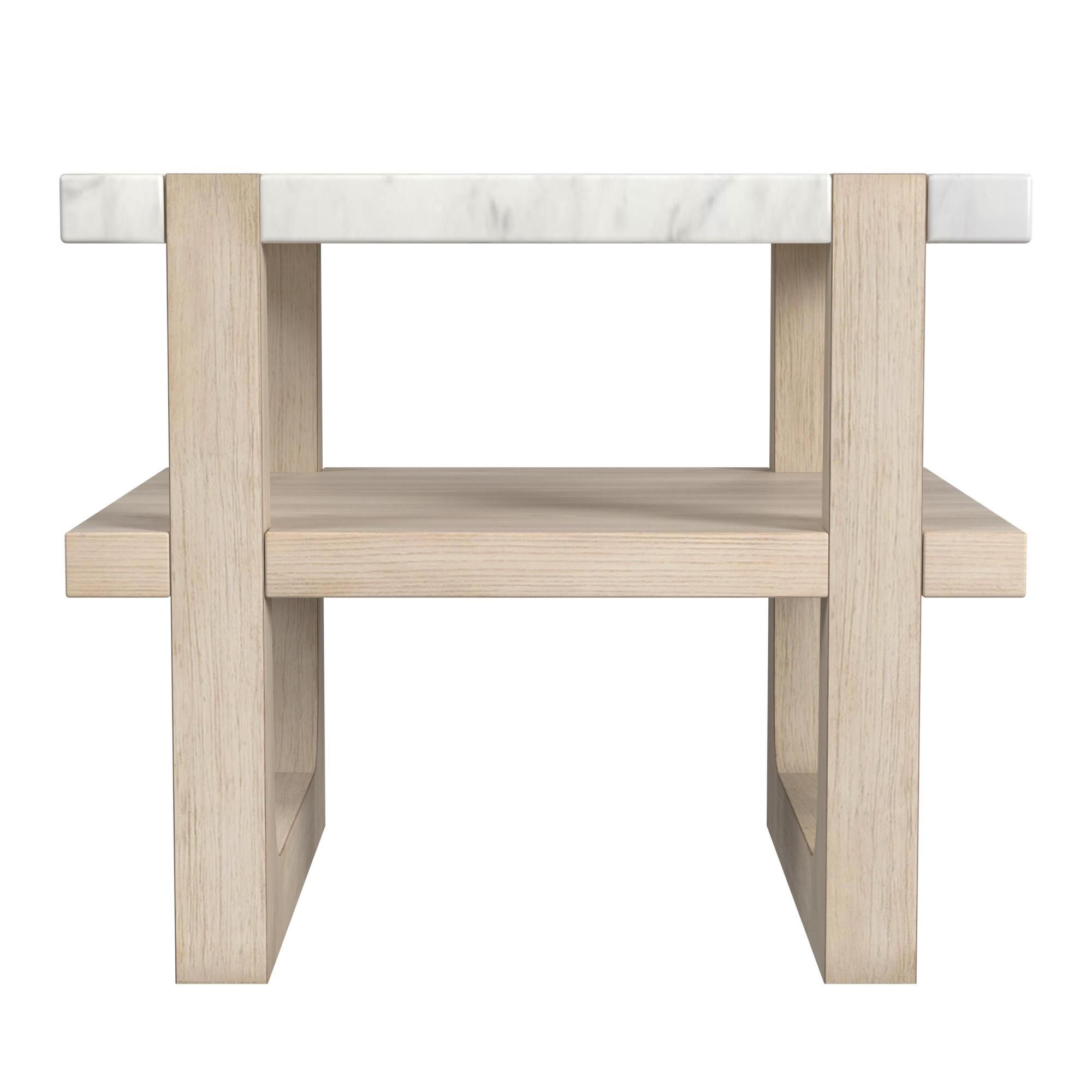 Shown in Sunbleached Ash - Bianco Marble finish