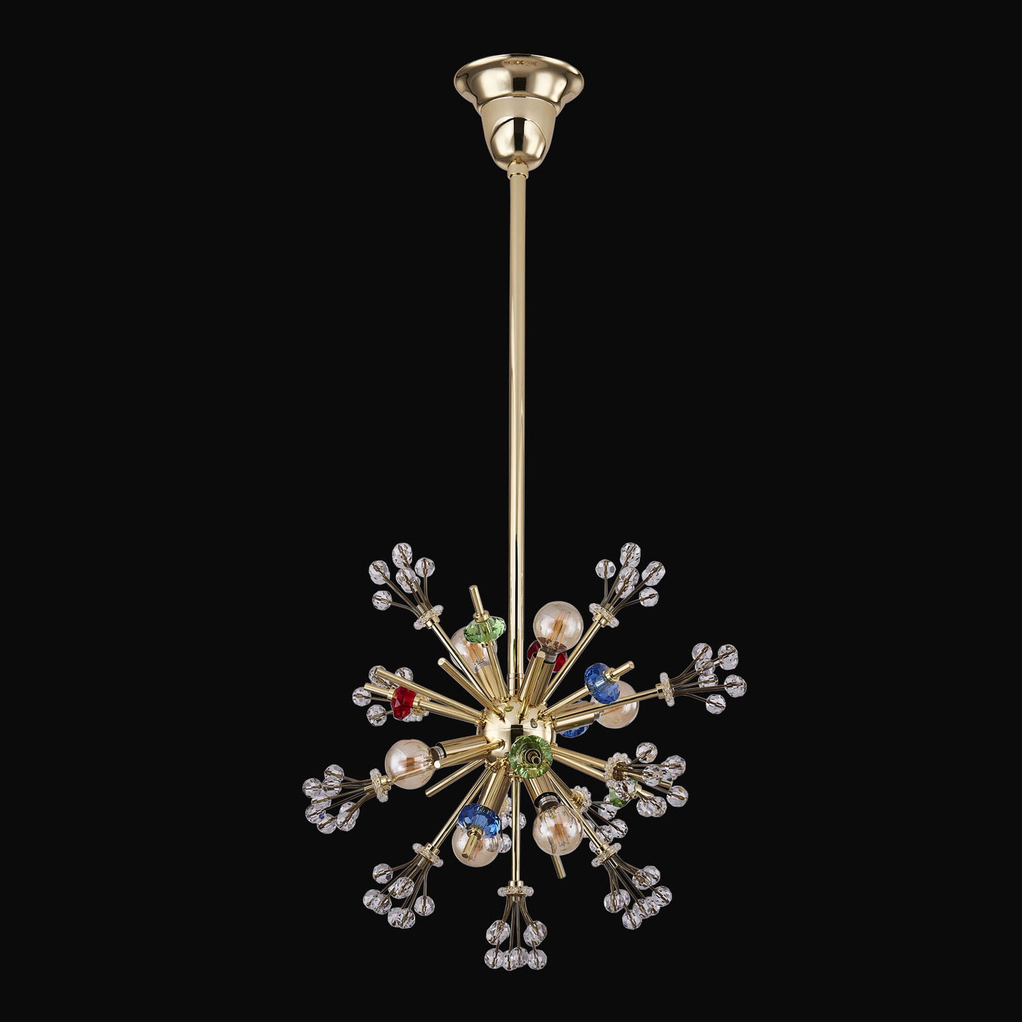 Shown in 18k Gold finish and Constellation Colorata crystal and 0.0 glass and 0.0 shade
