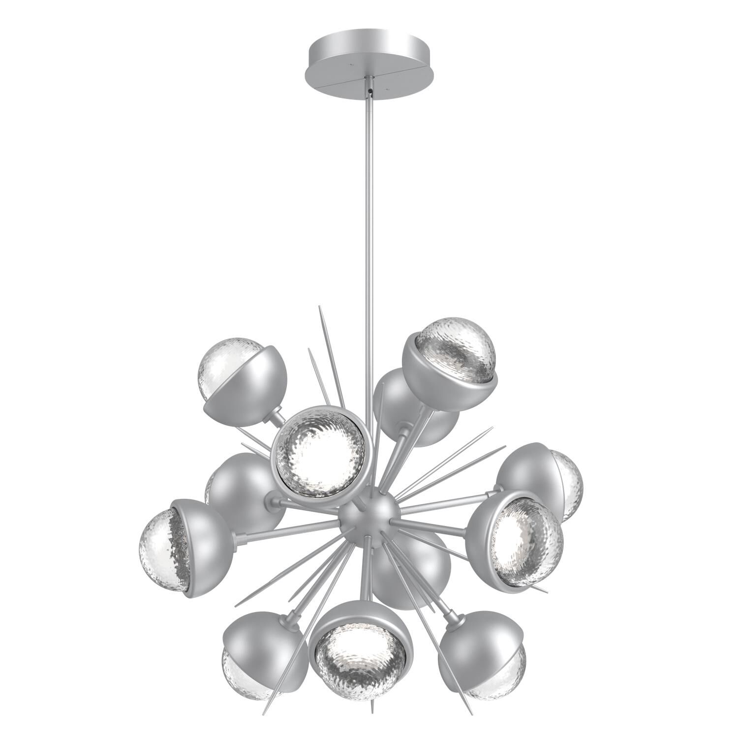 Shown in Classic Silver finish and Clear glass and Metal Shade Matching Finish accent