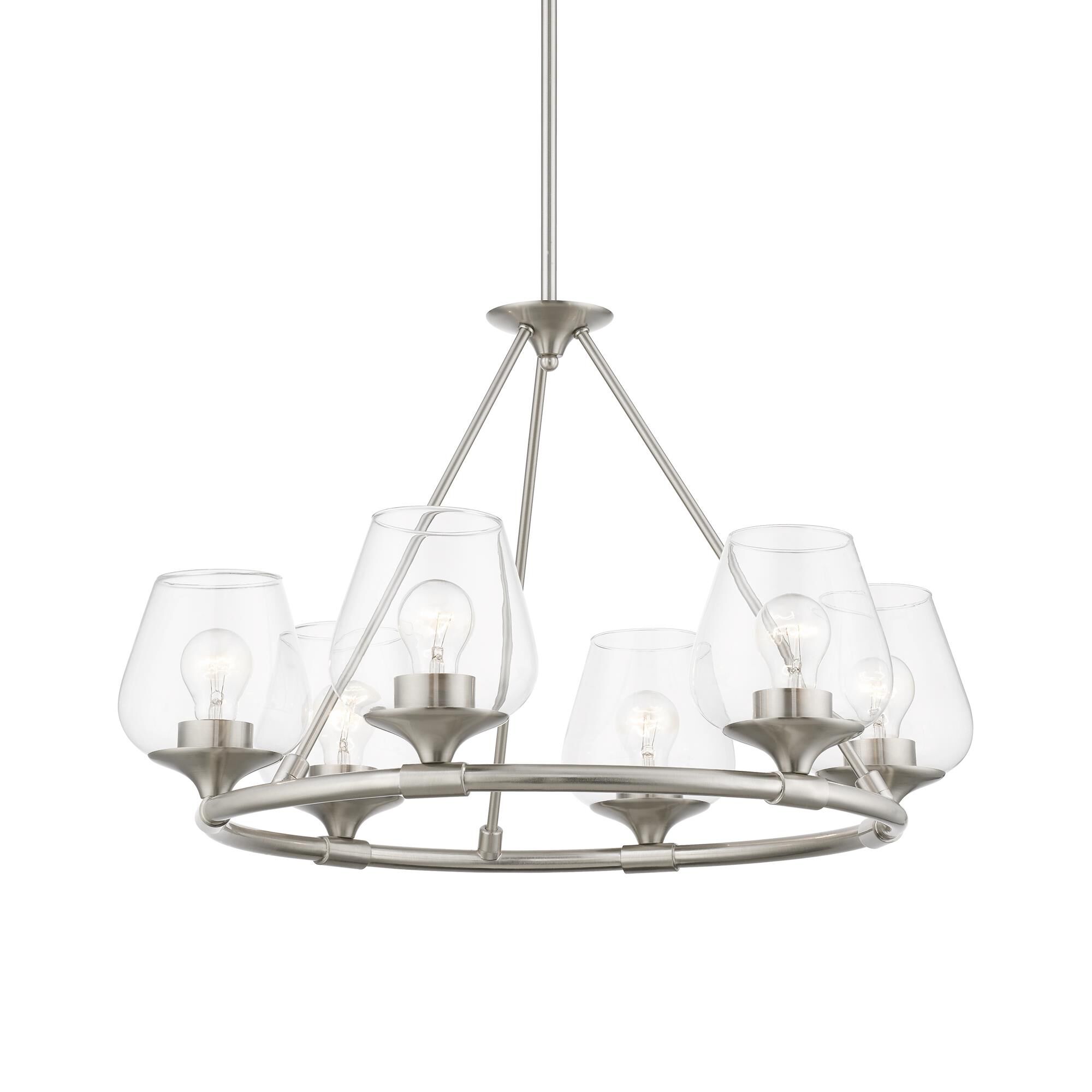 Willow 26 Inch 6 Light Chandelier by Livex Lighting
