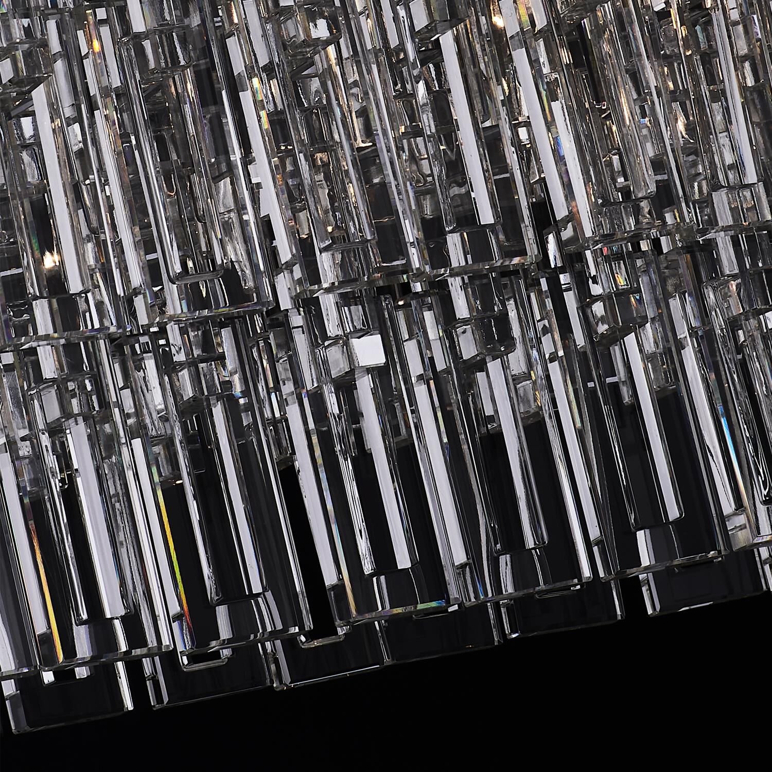 Shown in Chrome finish and Firenze Clear crystal