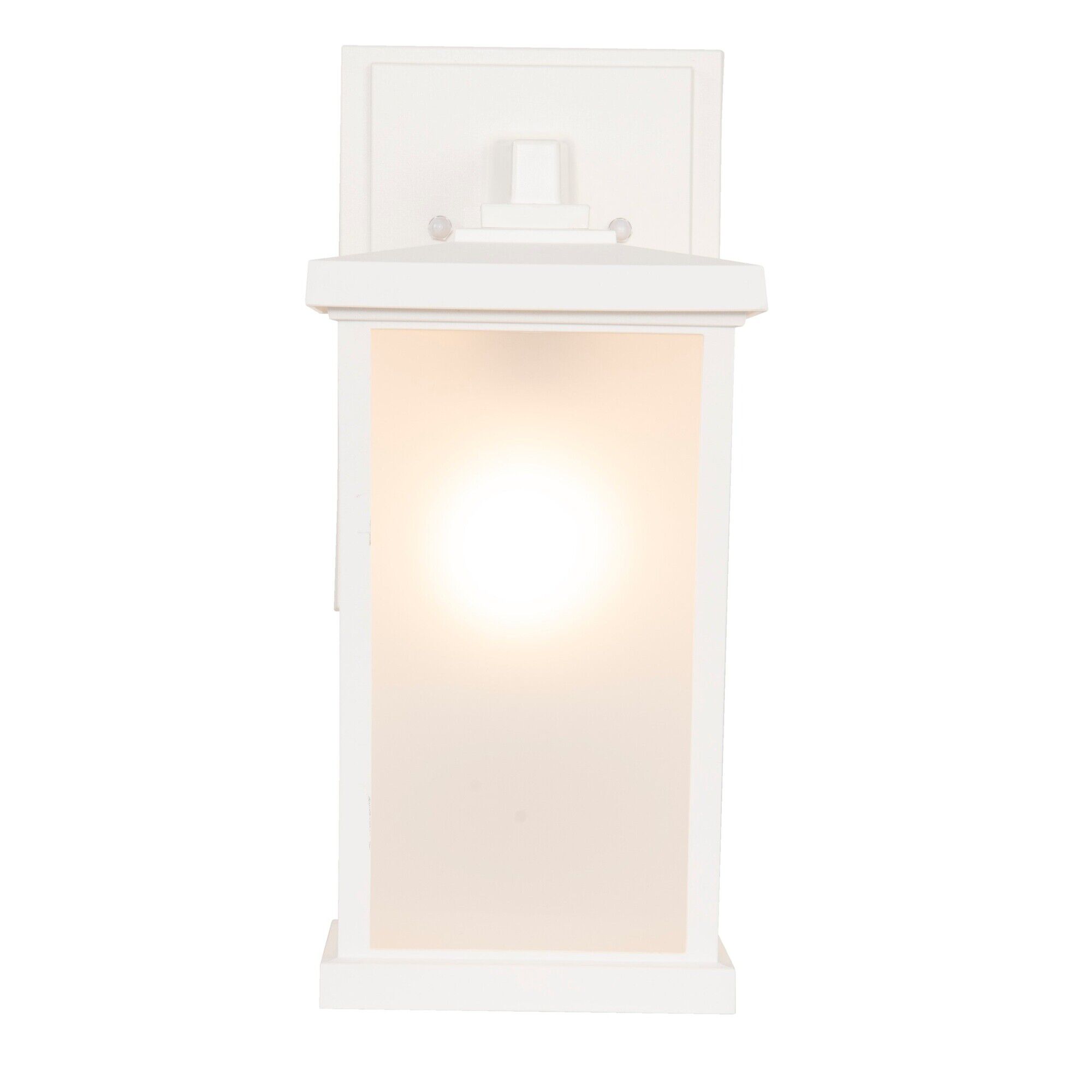 Shown in Textured White finish and Frosted Polycarbonate shade