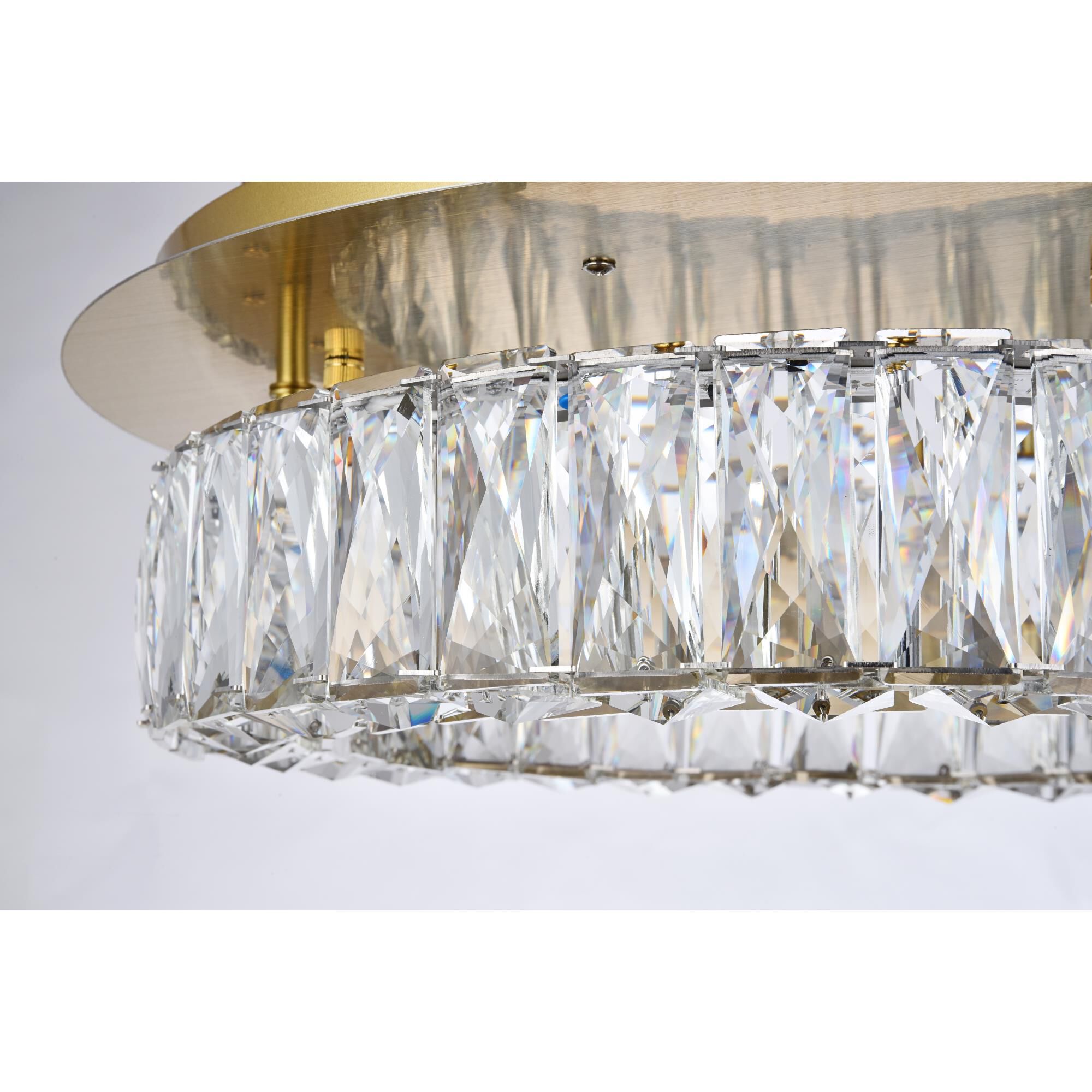 Shown in Gold finish and Clear Royal Cut crystal