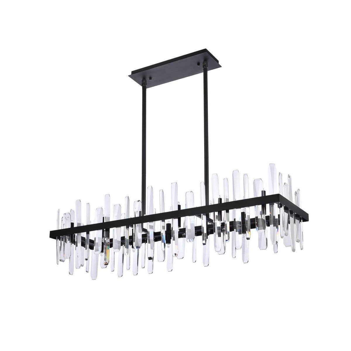 Serena 42 Inch 24 Light Linear Suspension Light by Elegant Lighting
