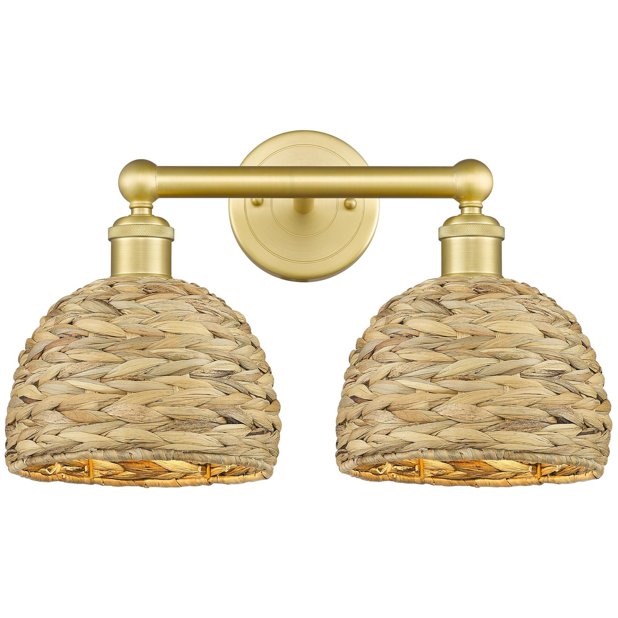 Shown in Satin Gold finish and Natural shade