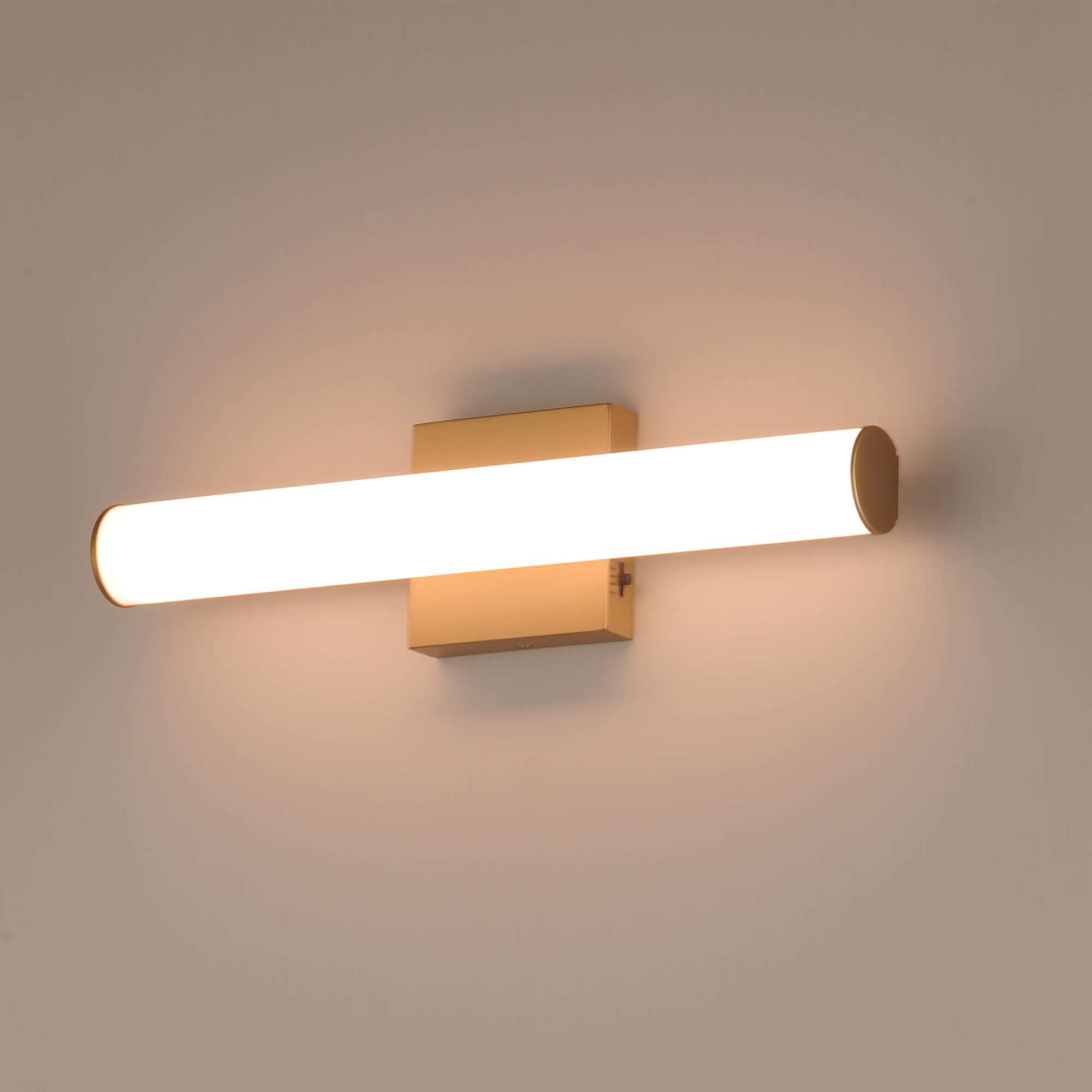 Shown in Natural Aged Brass finish and Polycarbonate shade