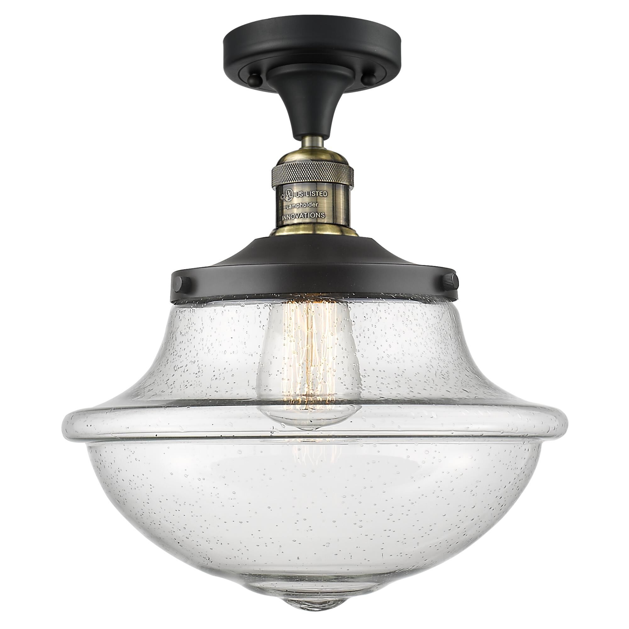 Bruno Marashlian Oxford 12 Inch 1 Light Semi Flush Mount by Innovations Lighting