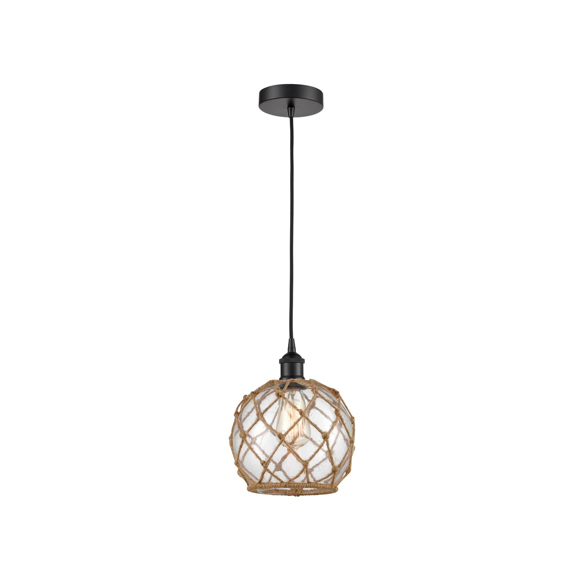 Bruno Marashlian Farmhouse Rope 8 Inch Mini Pendant by Innovations Lighting