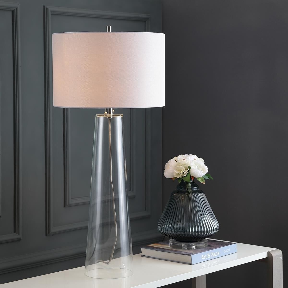 Shown in Clear finish and Clear glass