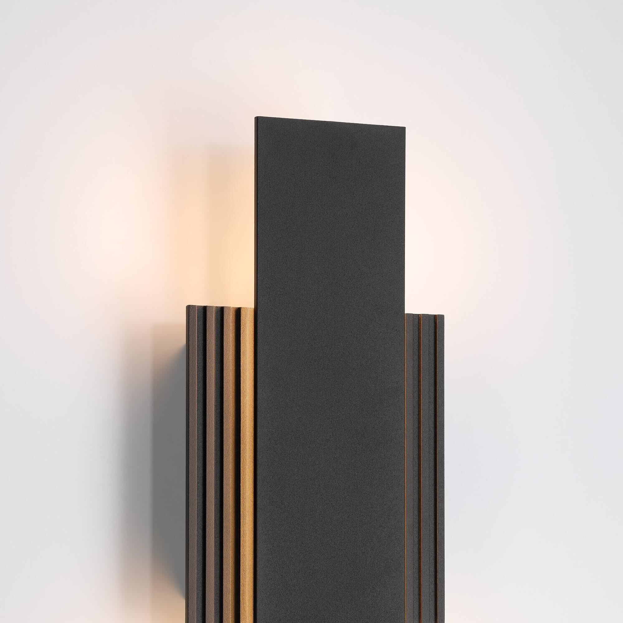 Shown in Textured Black finish and Frosted Acrylic glass