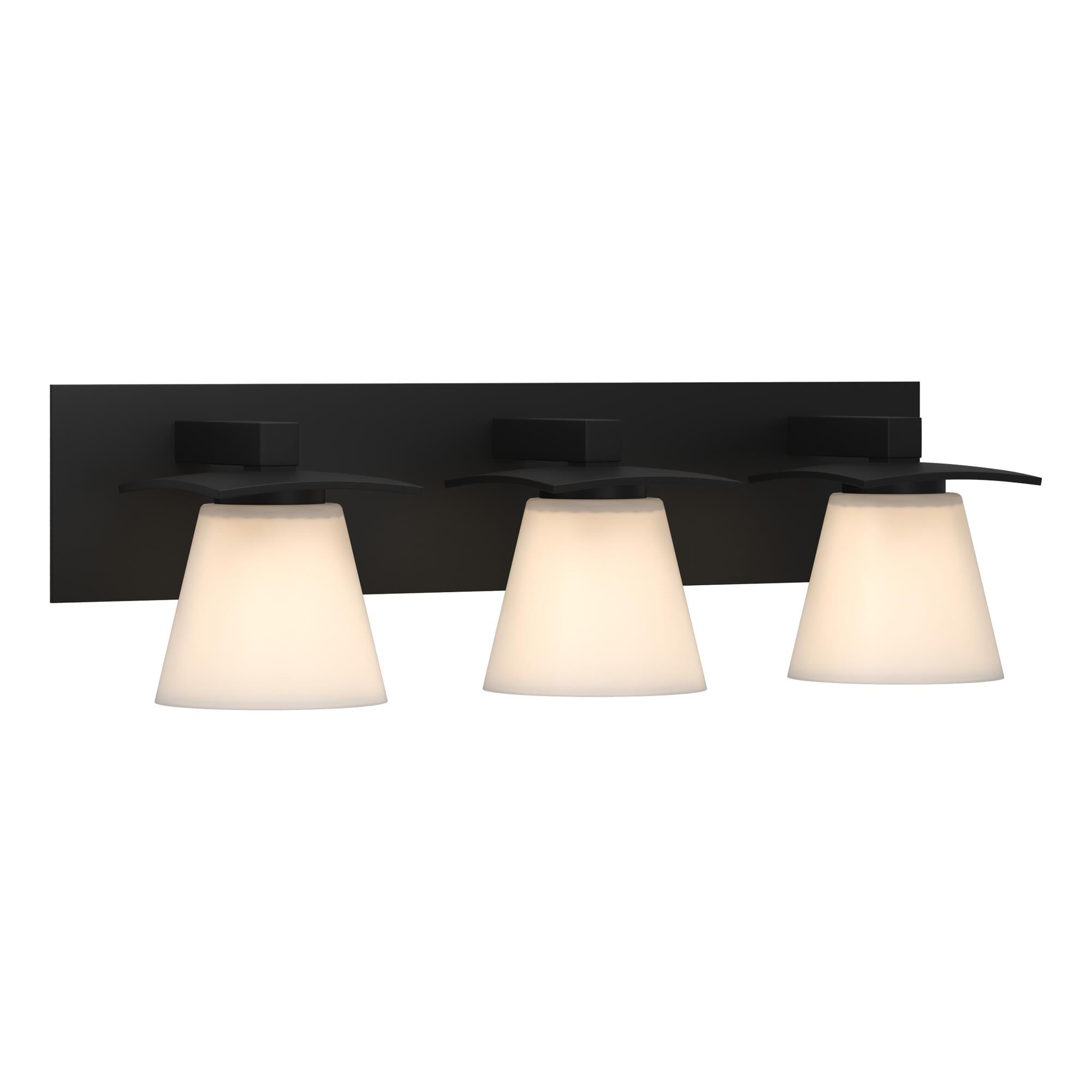 Shown in Black finish and Opal  glass