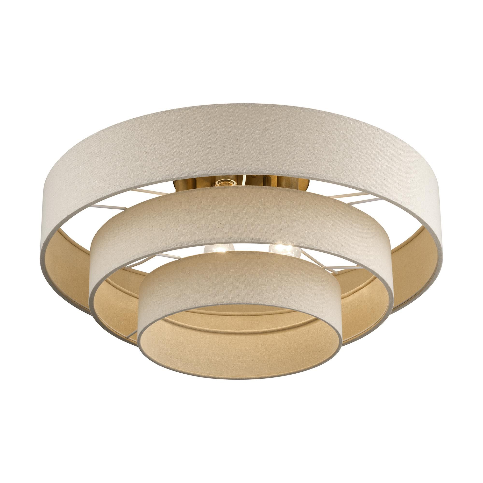 Bellingham 28 Inch Semi Flush Mount by Livex Lighting