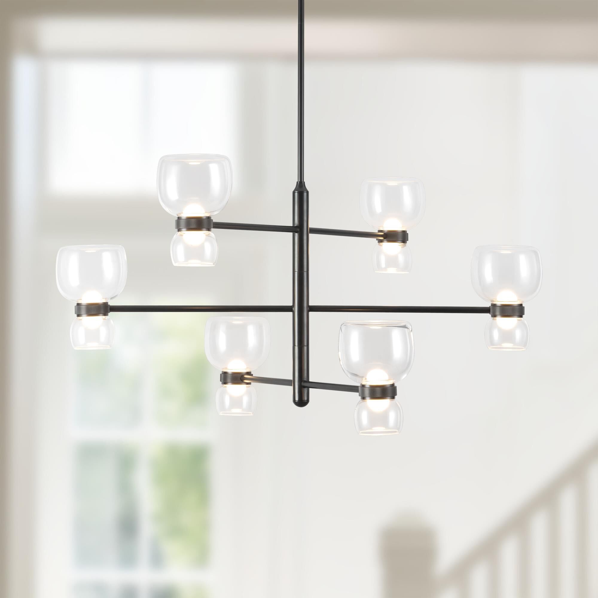 Shown in Urban Bronze finish and Clear glass