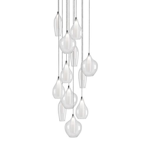 Round LED Multi Light Pendant by Kuzco Lighting